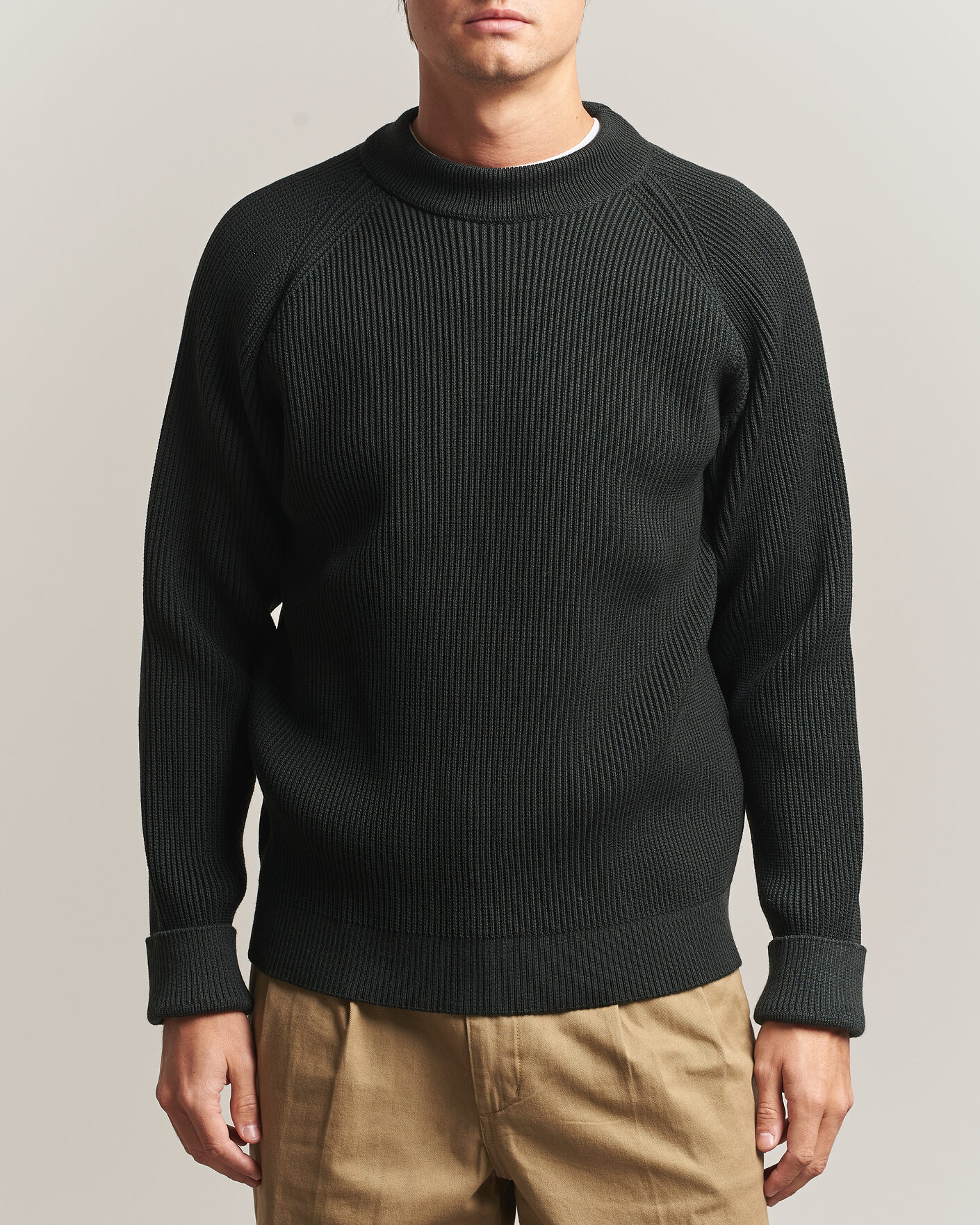 Heren | Truien | S.N.S. Herning | Render Mock Neck Terrain Green