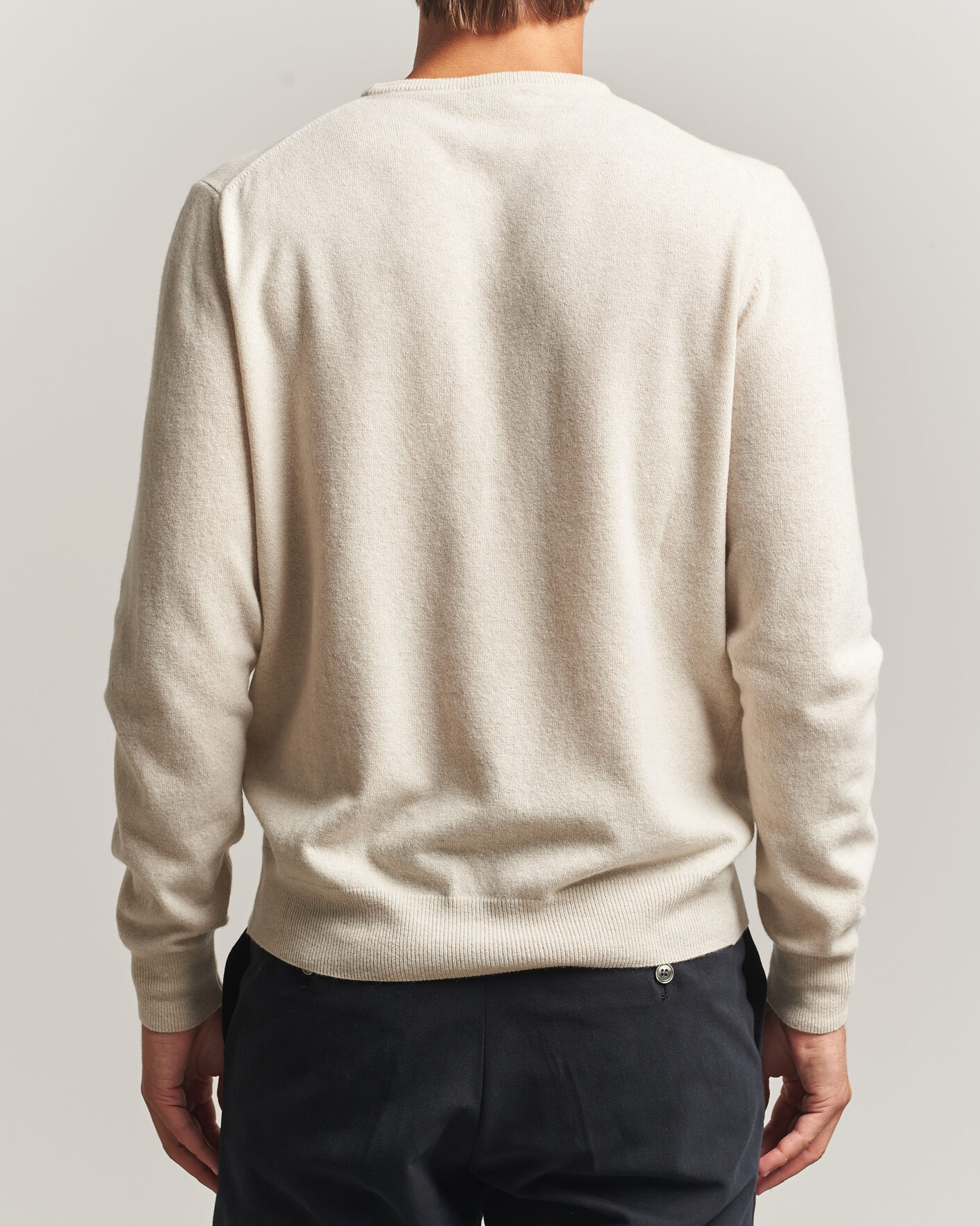 Homme | Pulls Et Tricots | Morgano | Wool/Cashmere Crewneck Beige