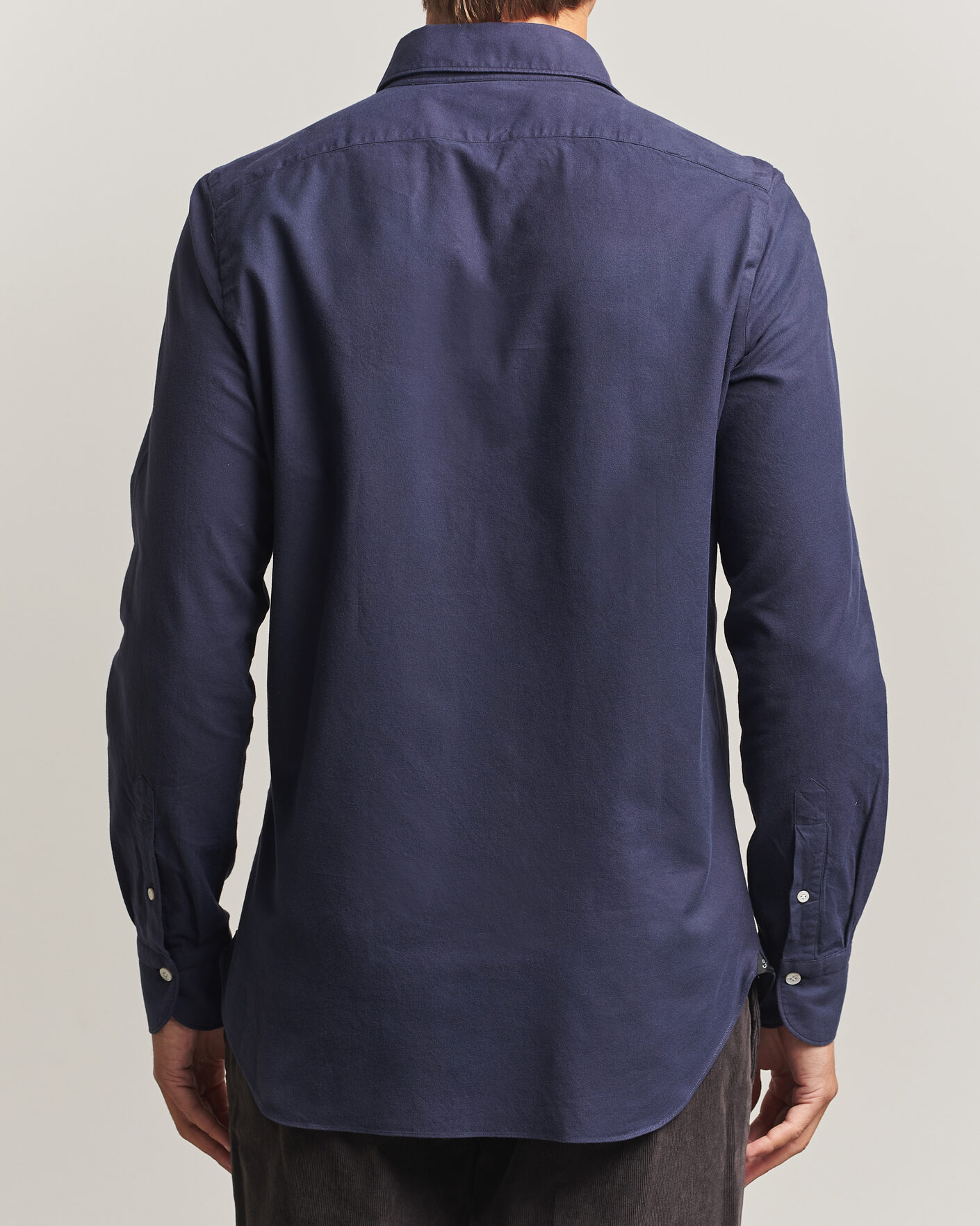 Homme | Chemises | Finamore Napoli | Gaeta Flannel Sport Shirt Navy