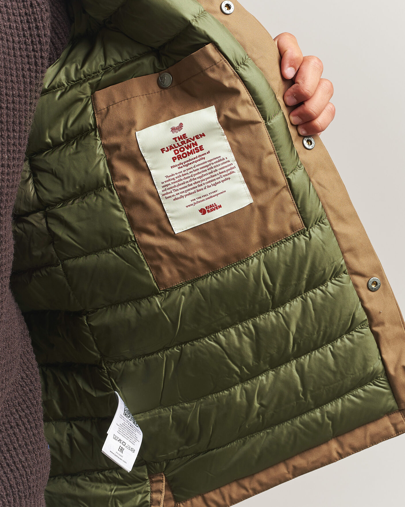 Homme | Manteaux Et Vestes | Fjällräven | Övik Down Shirt Jacket Wood Brown