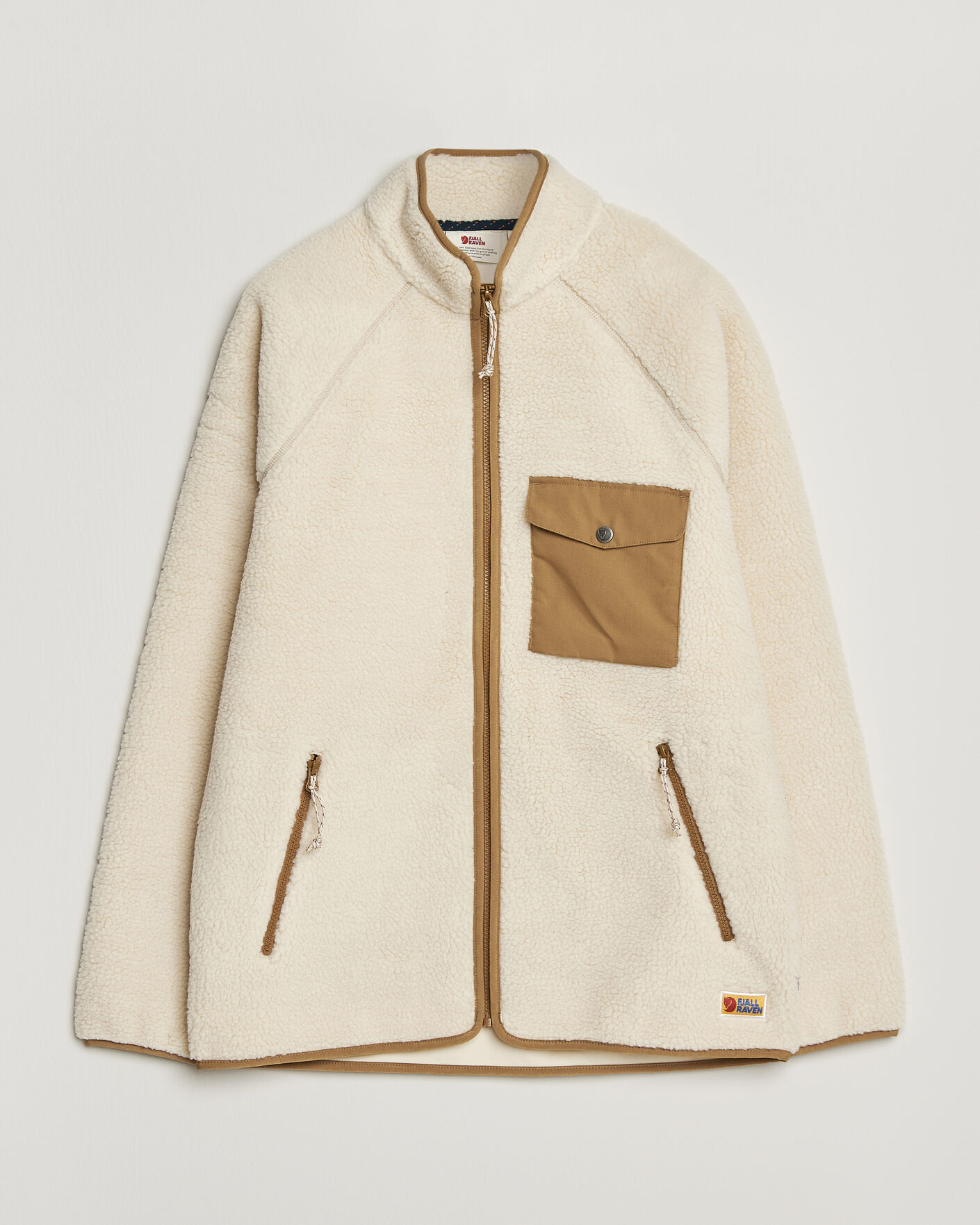 Homme | Pulls Et Tricots | Fjällräven | Vardag Pile Fleece Zip Jacket Chalk White