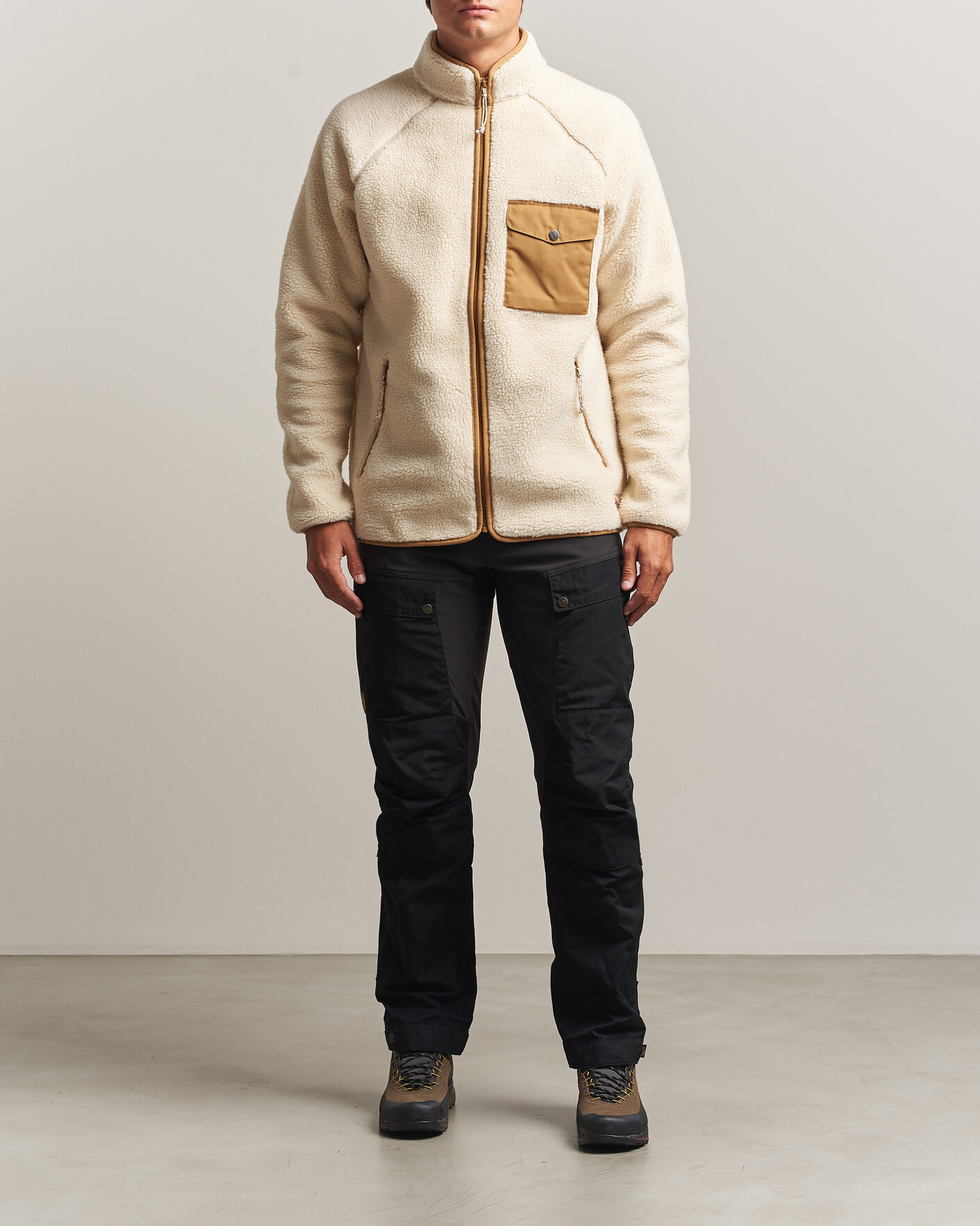 Homme | Pulls Et Tricots | Fjällräven | Vardag Pile Fleece Zip Jacket Chalk White