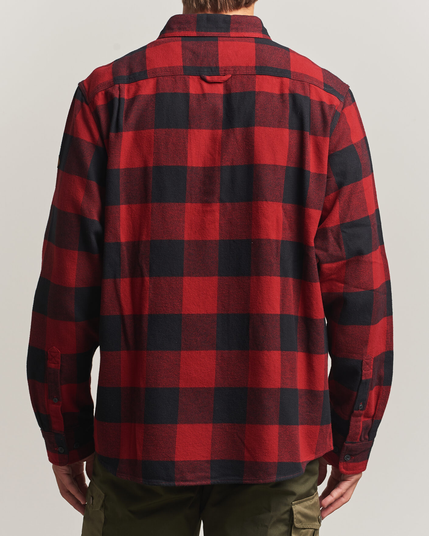 Heren | Overhemden | Fjällräven | Övik Heavy Flannel Shirt Red/Black