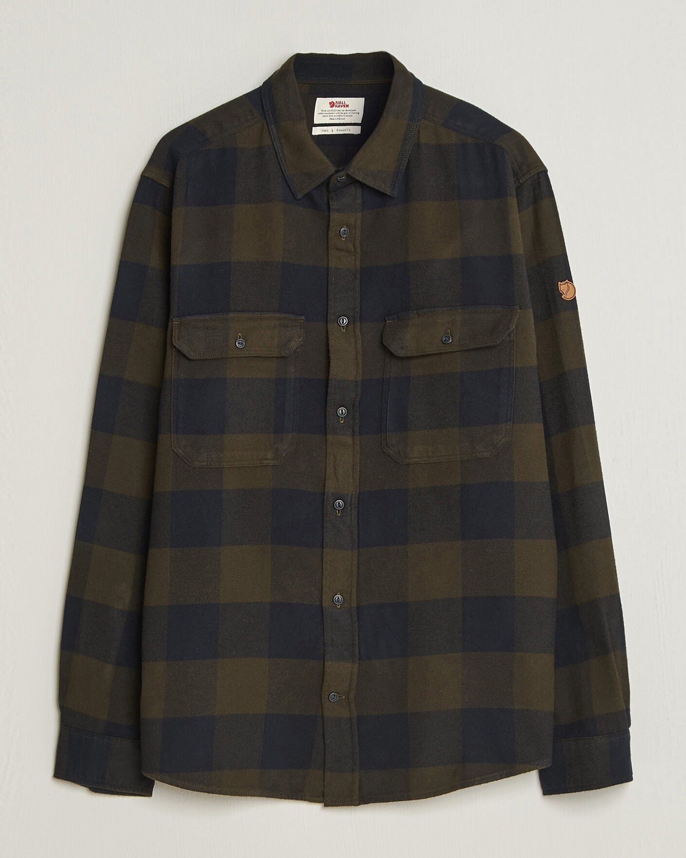 Homme | Chemises | Fjällräven | Övik Heavy Flannel Shirt Deep Forest
