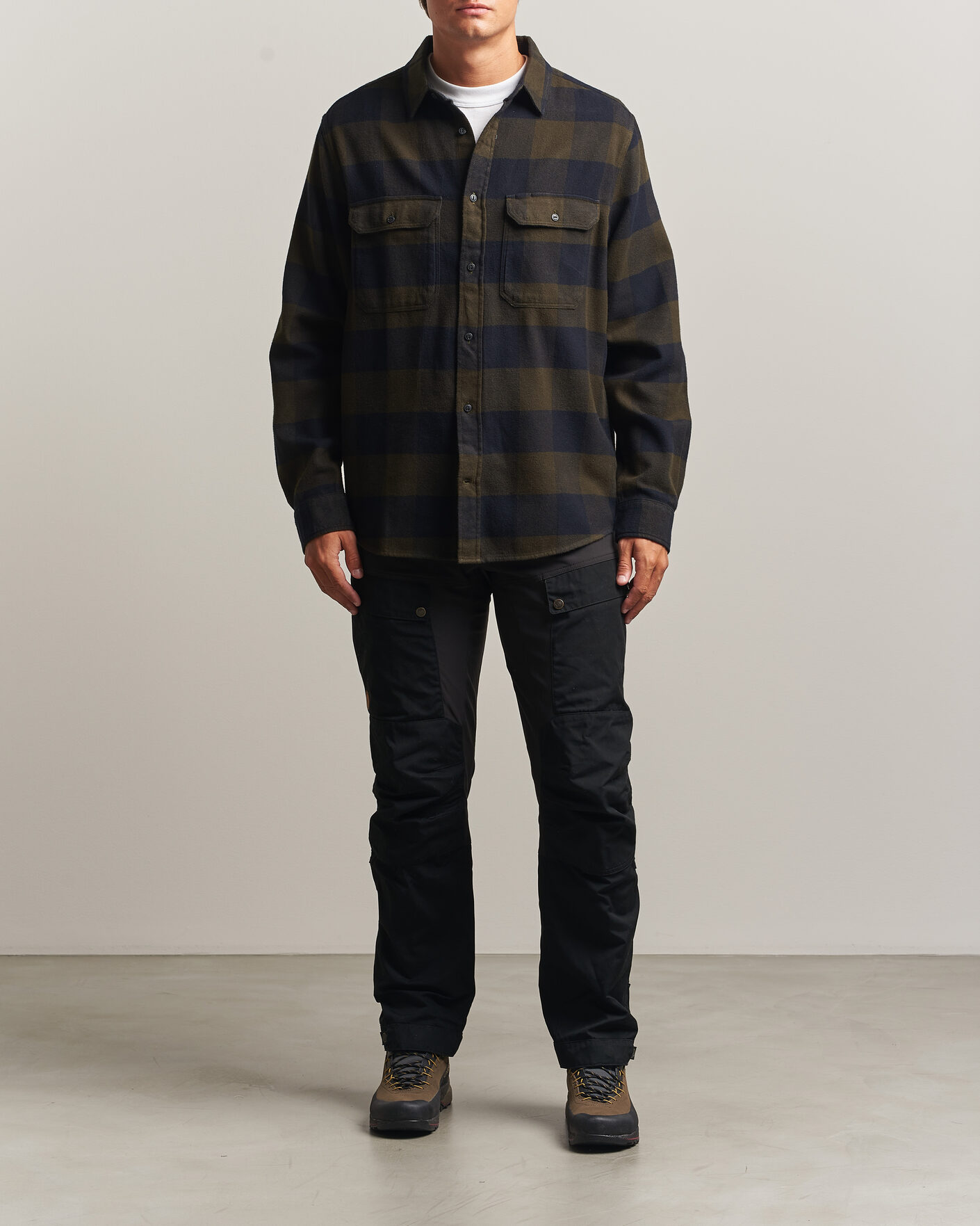 Homme | Chemises | Fjällräven | Övik Heavy Flannel Shirt Deep Forest