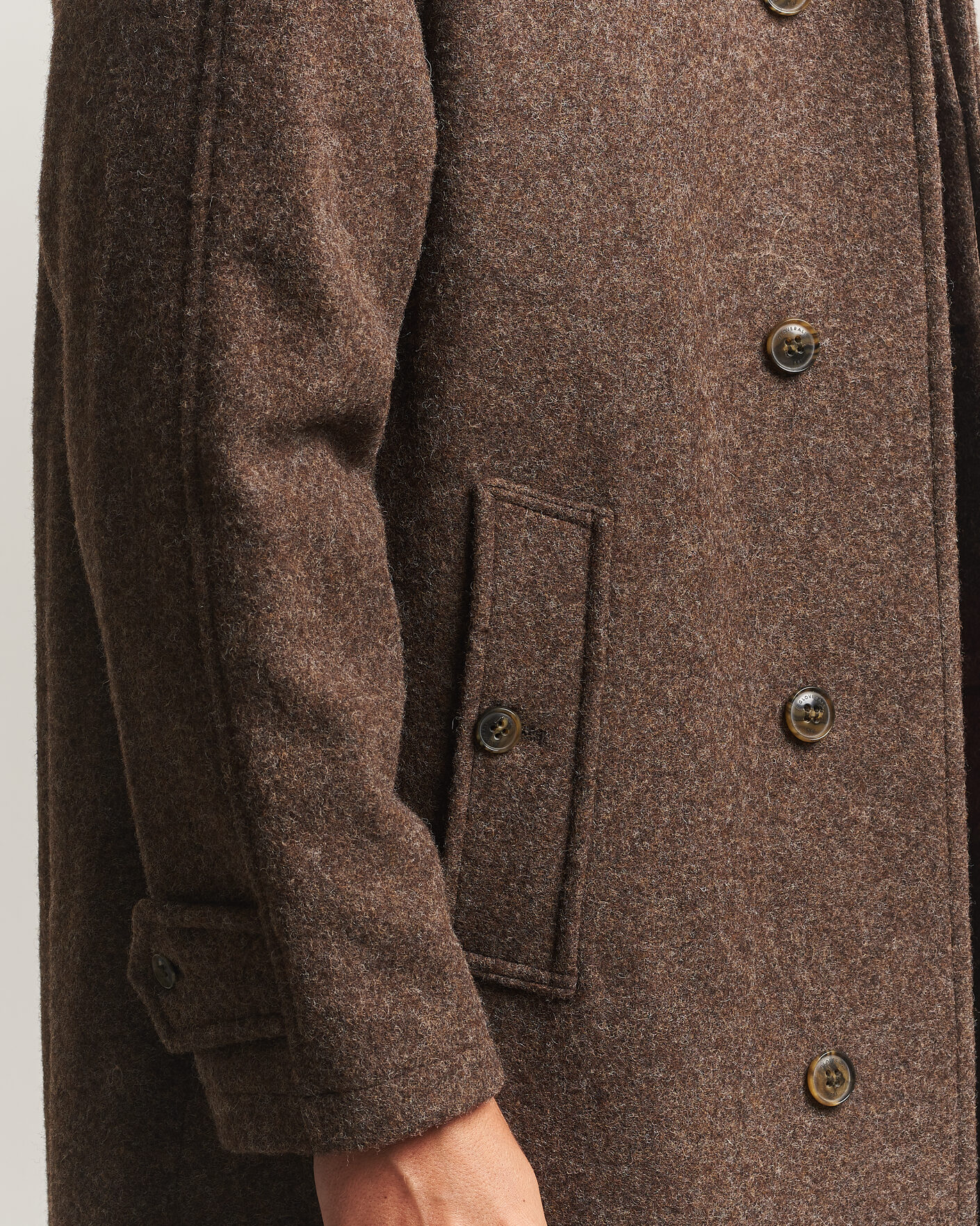 Heren | Jassen | Gloverall | Hynes Wool Coat Mocha