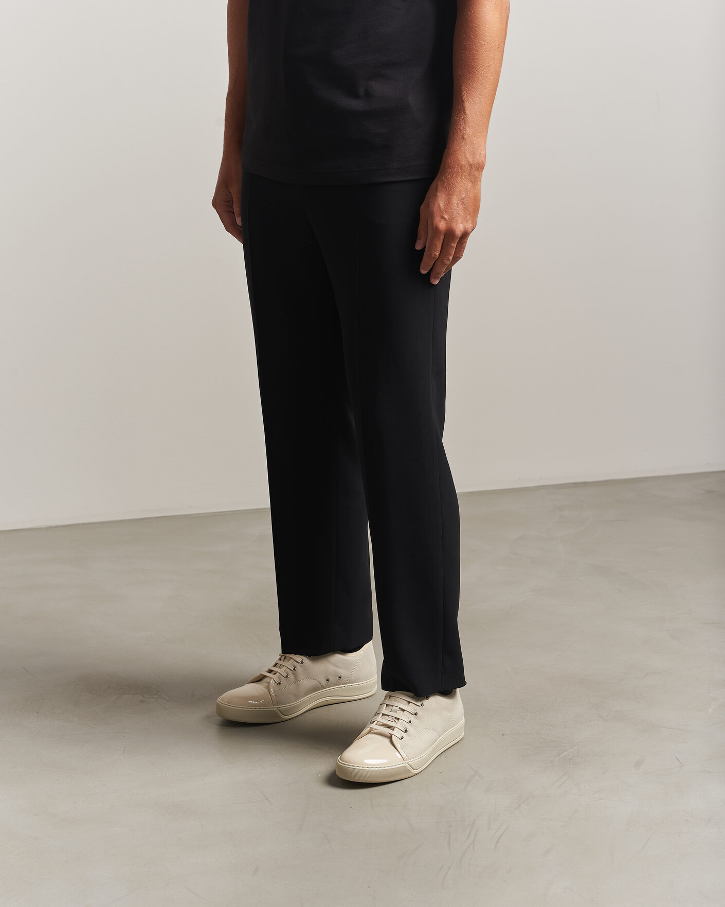 Heren | Sneakers | Lanvin | DBB1 Patent Cap Toe Sneaker Light Beige
