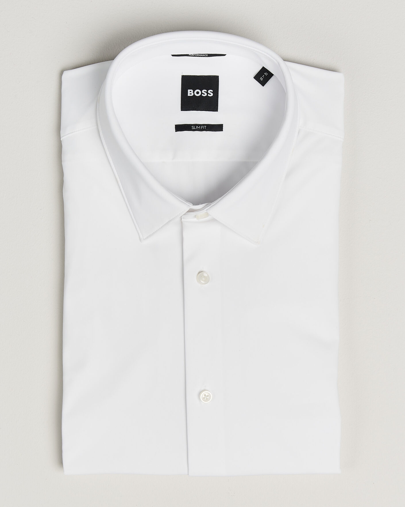 Homme | Chemises | BOSS BLACK | Hank 4-Way Stretch Shirt White