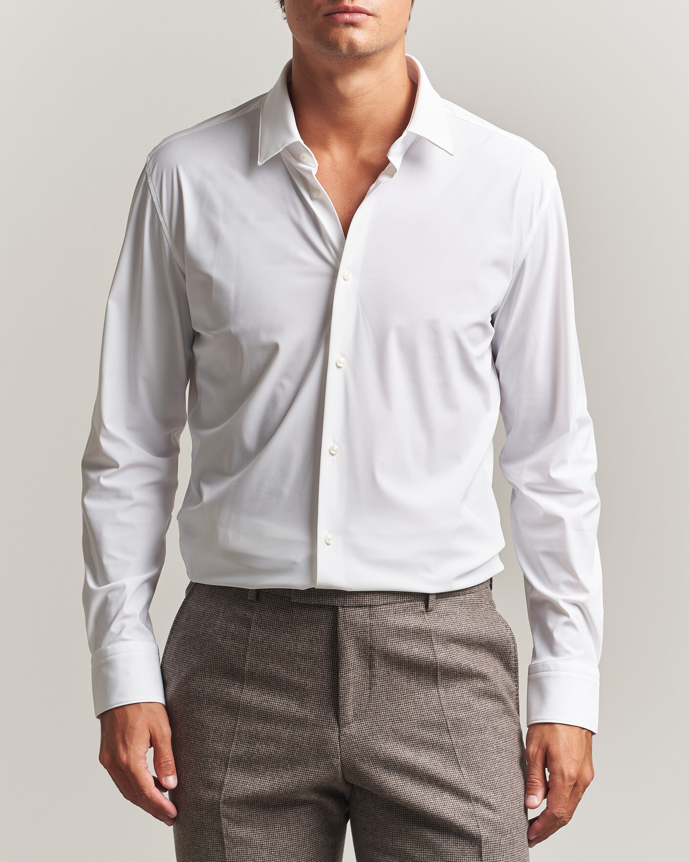 Homme | Chemises | BOSS BLACK | Hank 4-Way Stretch Shirt White