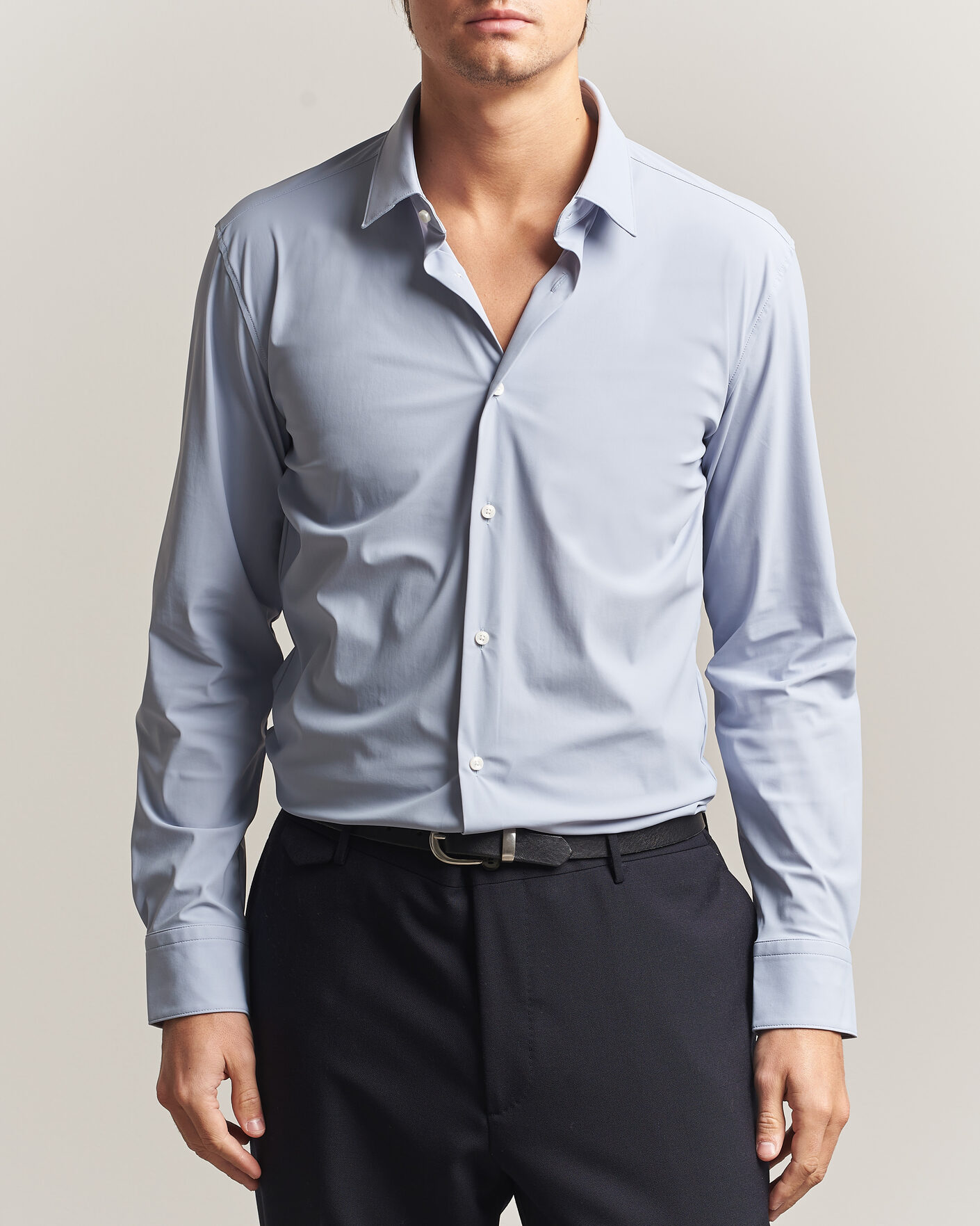 Homme | Chemises | BOSS BLACK | Hank 4-Way Stretch Shirt Light Blue