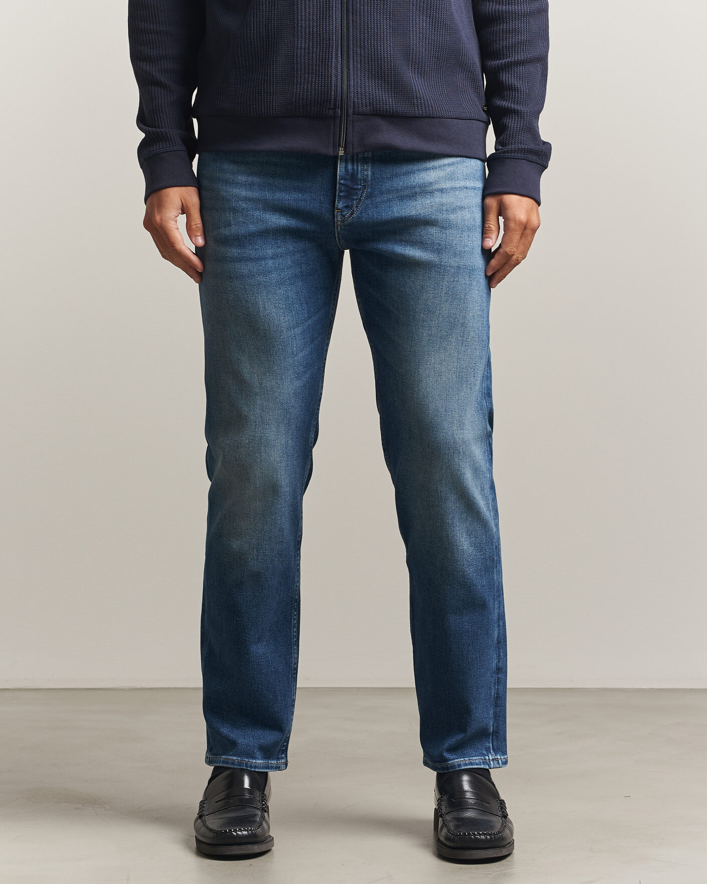 Heren | Jeans | BOSS BLACK | Ogden Regular Fit Jeans Medium Blue