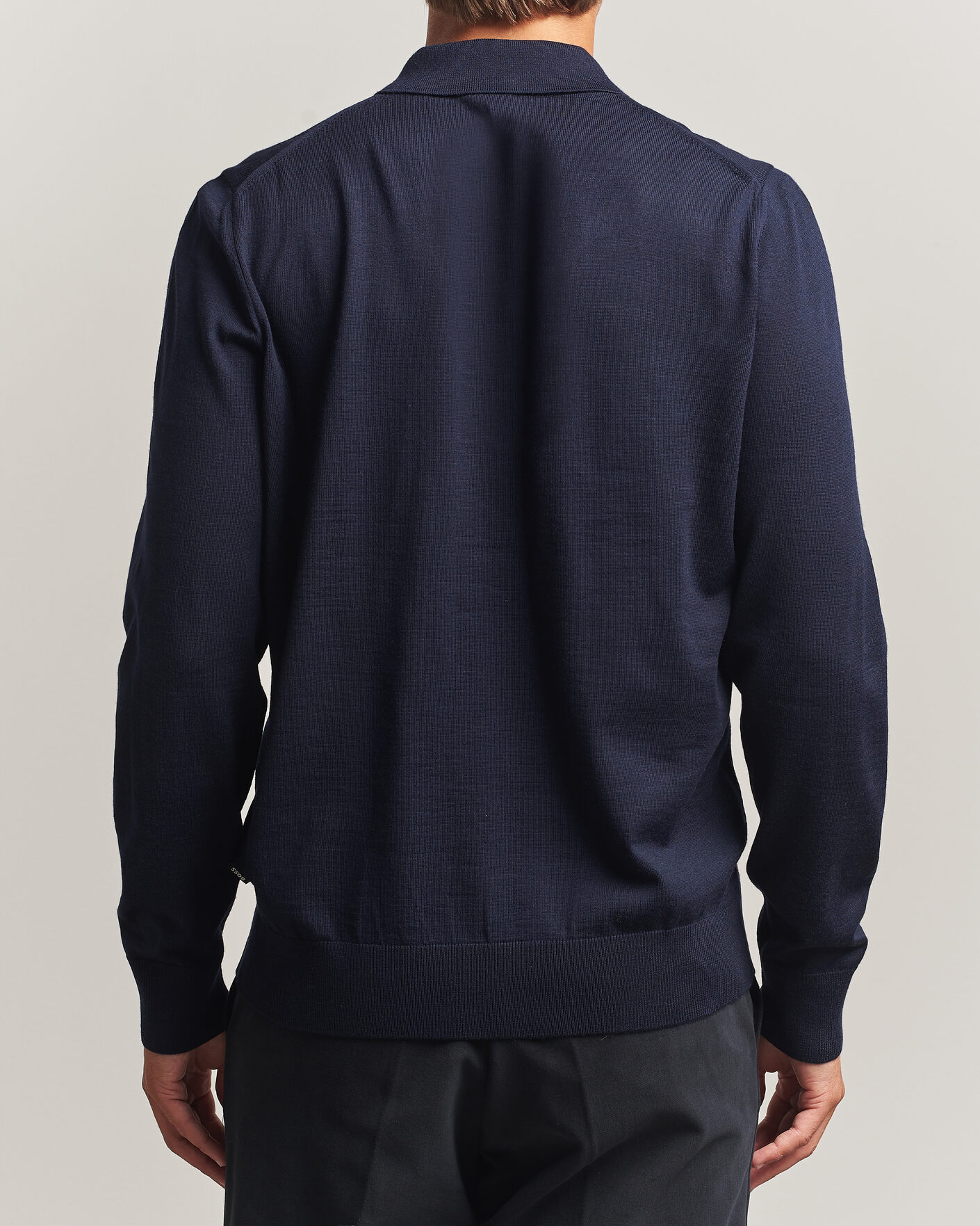 Heren | Truien | BOSS BLACK | Helbert Merino Knitted Cardigan Dark Blue