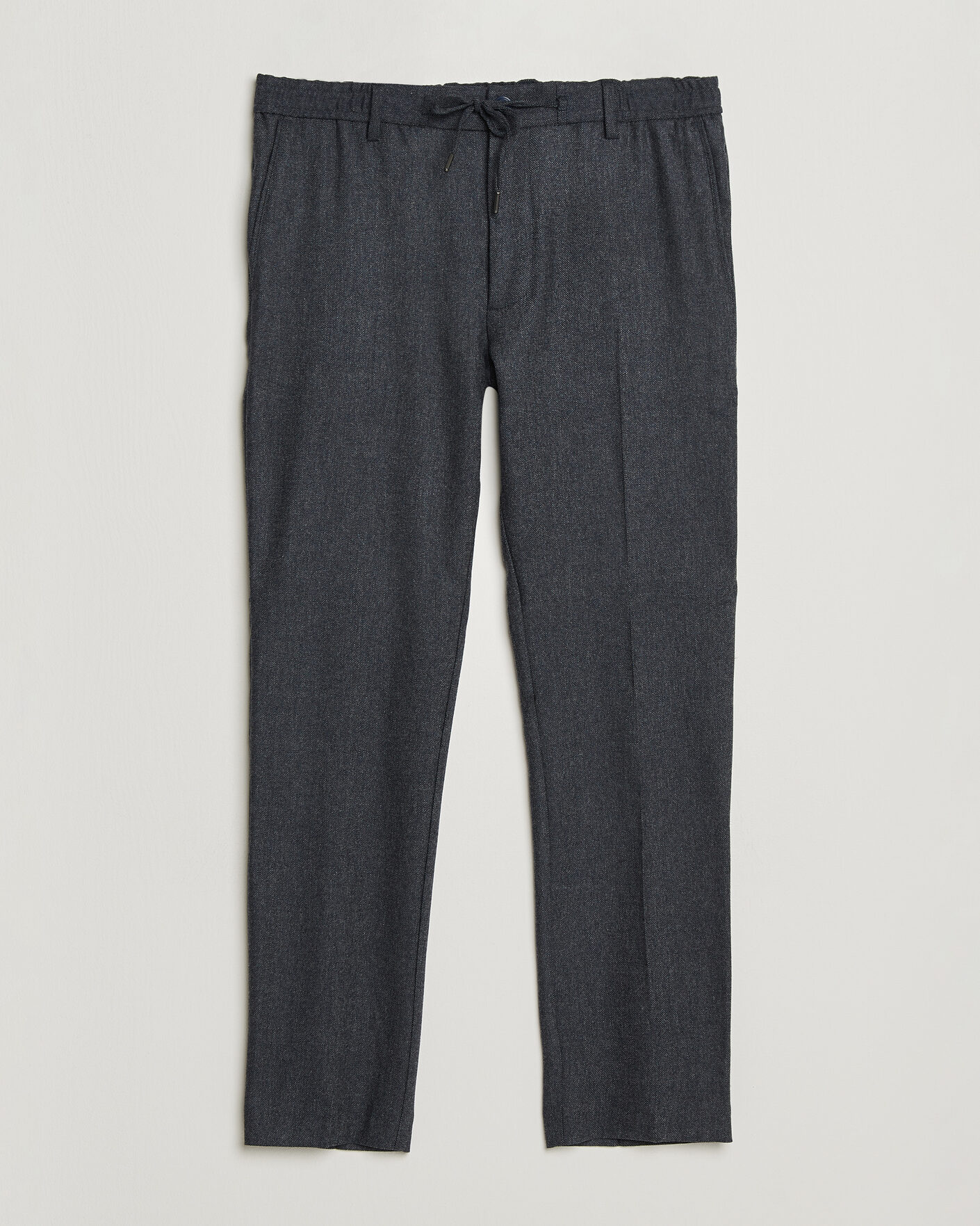 Heren | Broeken | BOSS BLACK | Kane Brushed Drawstring Trousers Dark Blue