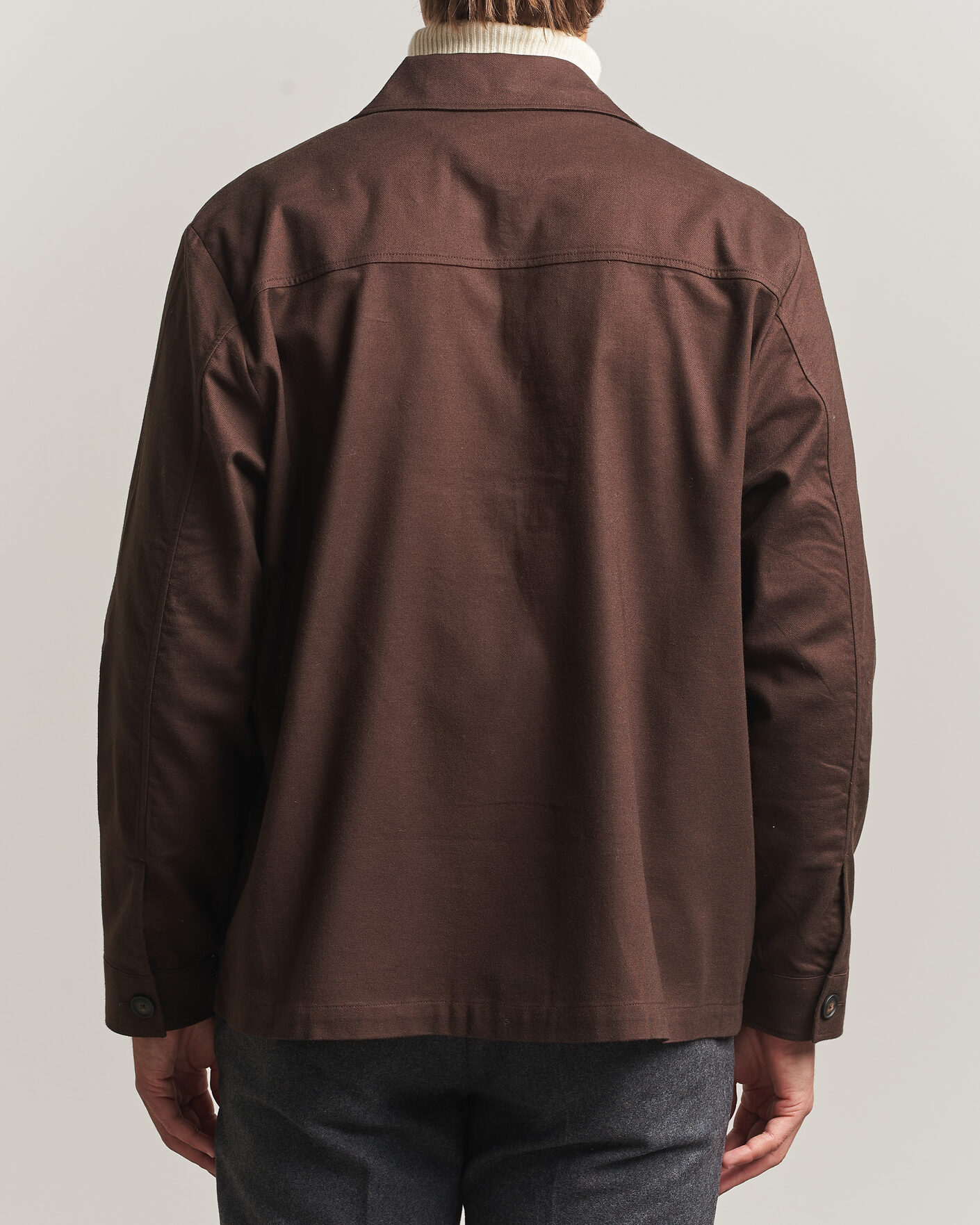 Homme | Chemises | BOSS BLACK | Cai Cotton Overshirt Dark Brown