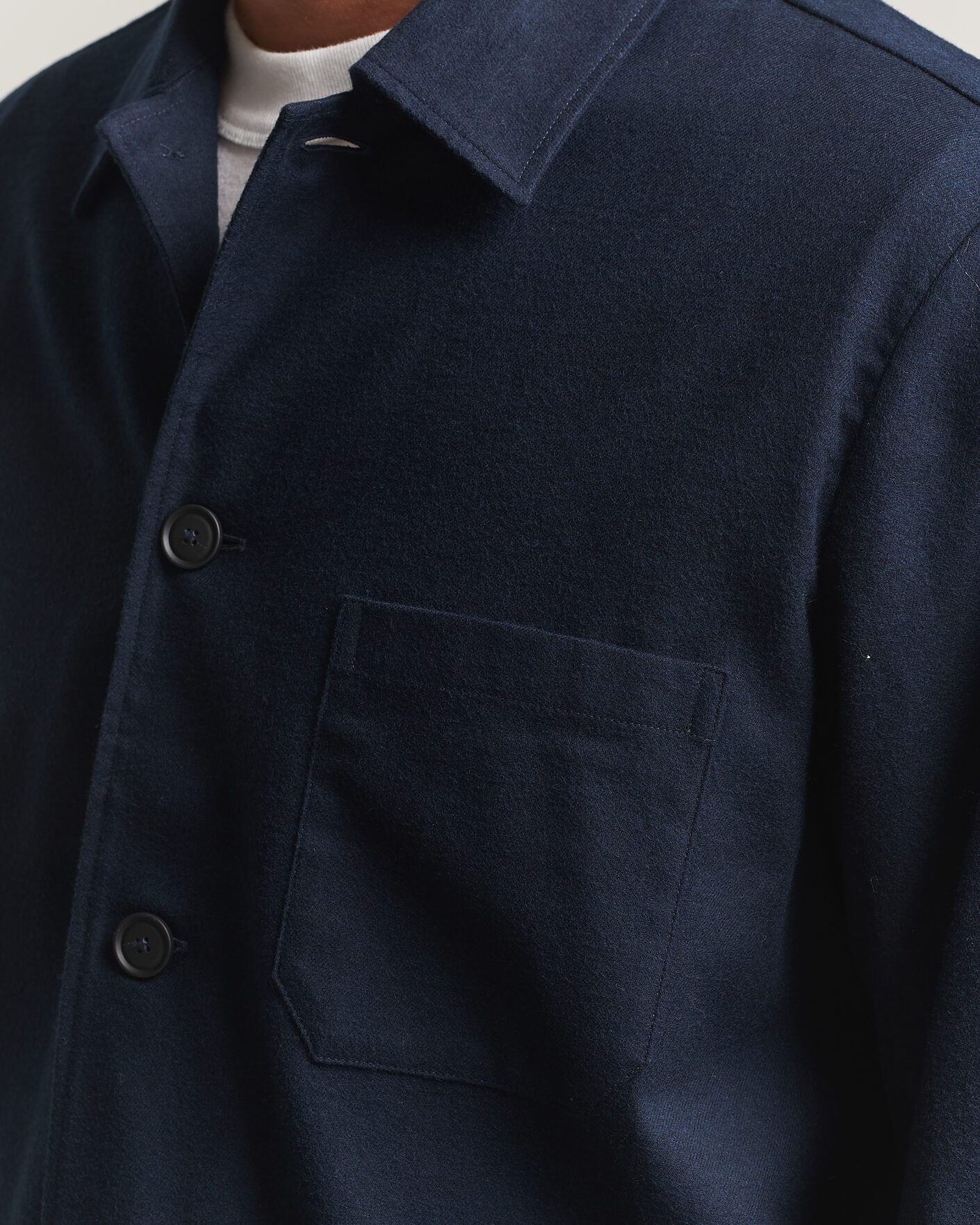 Heren | Overhemden | BOSS BLACK | Cai Cotton Overshirt Dark Blue