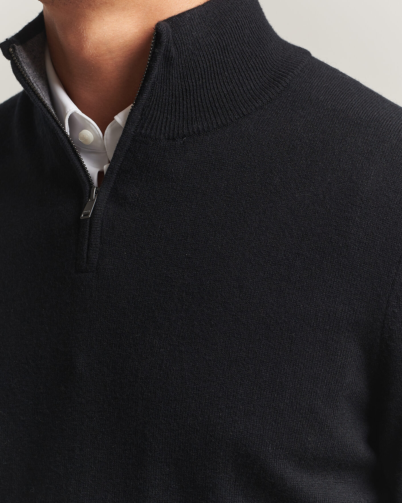 Homme | Pulls Et Tricots | BOSS BLACK | Hemarlo Wool/Cashmere Half Zip Black