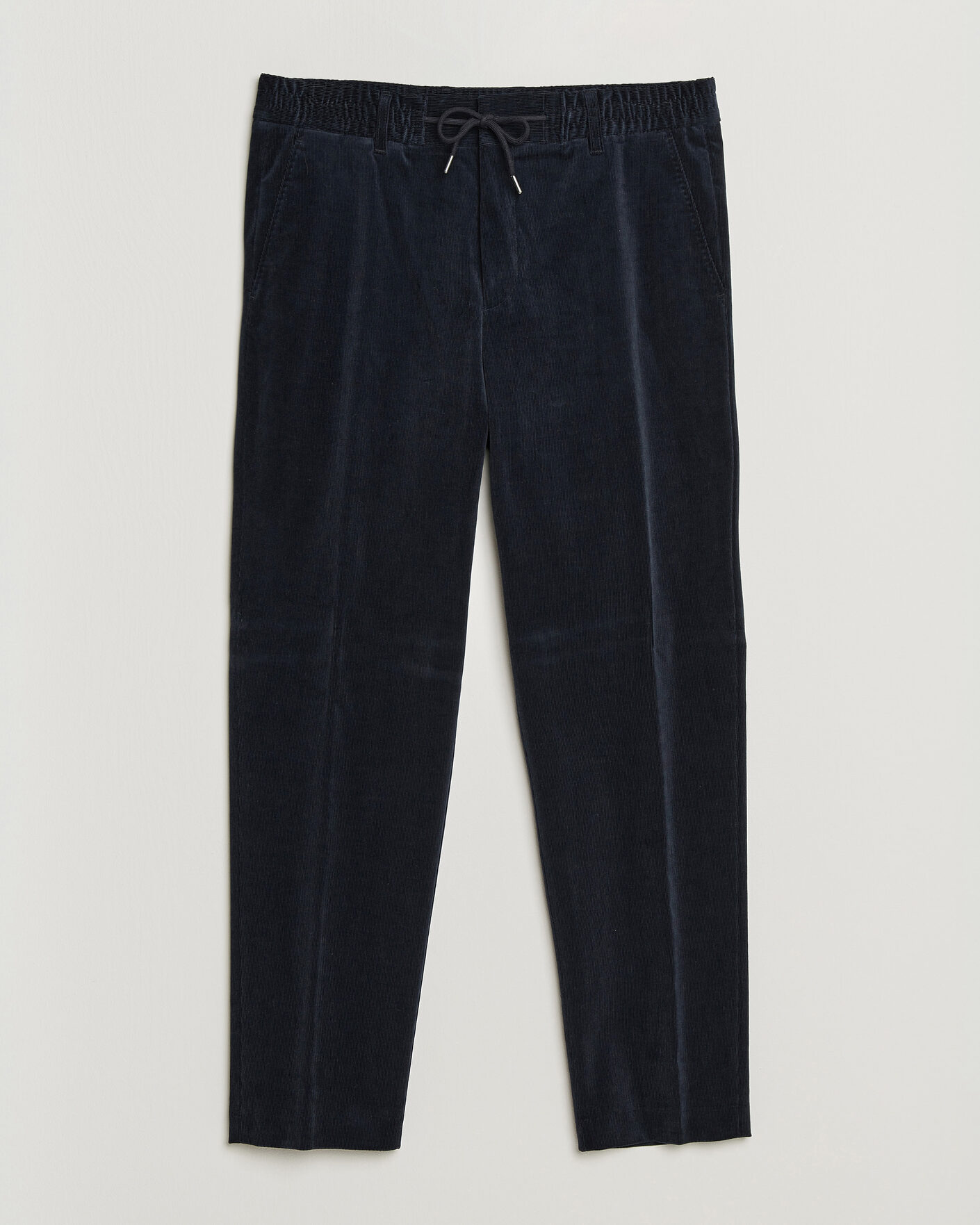 Homme | Pantalons | BOSS BLACK | Perin Corduroy Drawstring Trousers Dark Blue