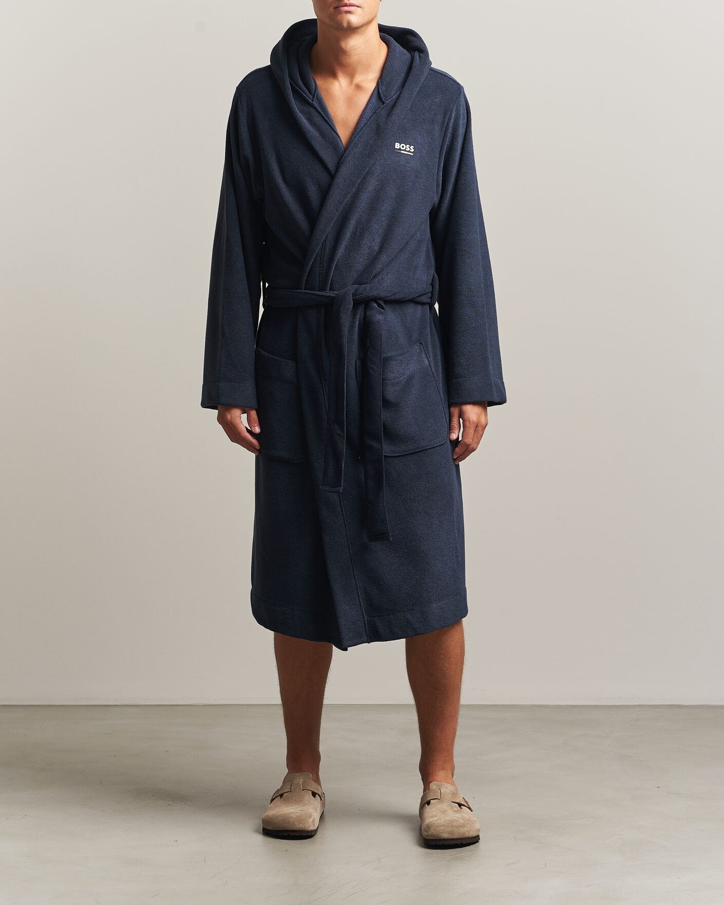 Homme | Peignoirs Et Pyjamas | BOSS BLACK | Terry Robe Dark Blue