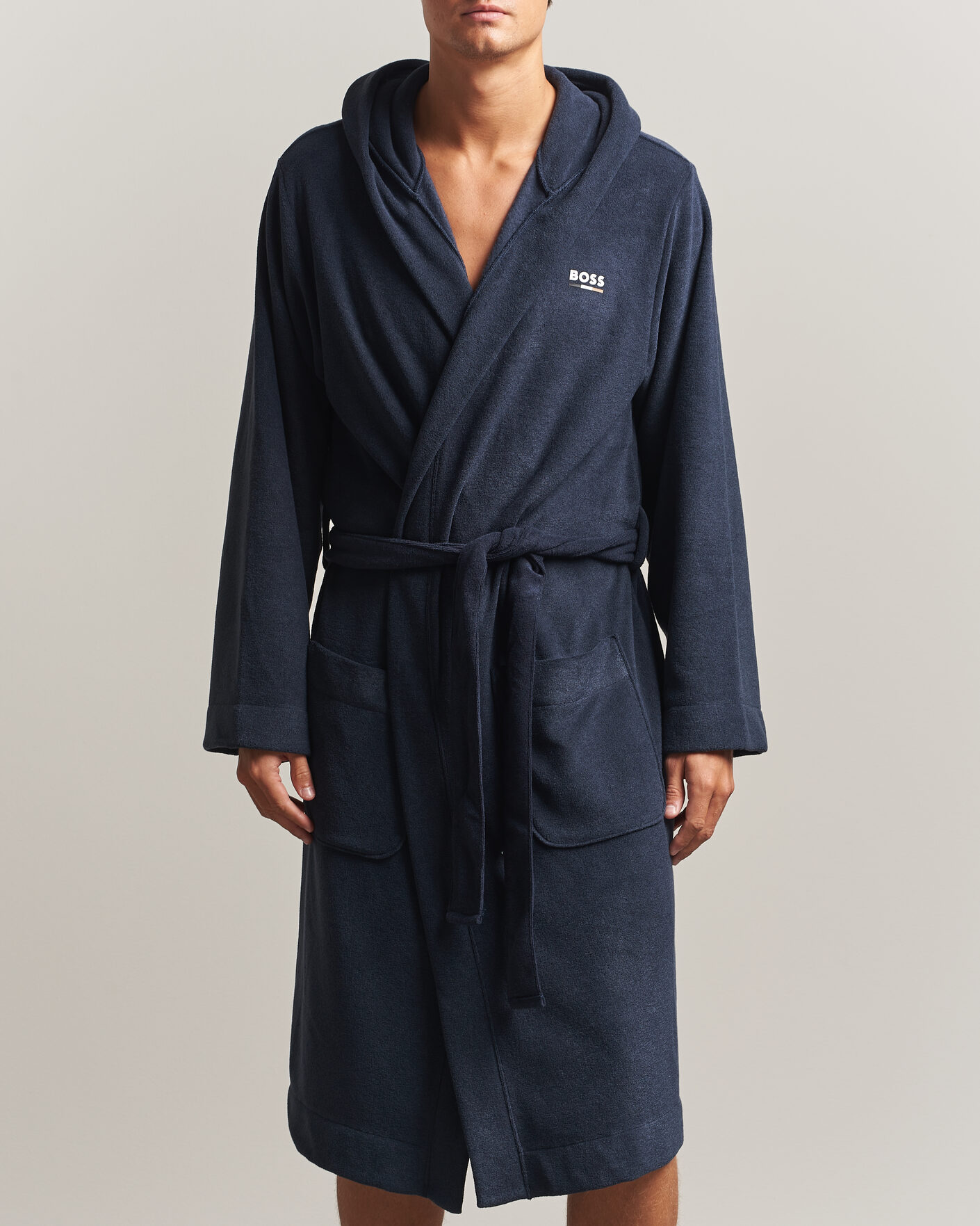 Homme | Peignoirs Et Pyjamas | BOSS BLACK | Terry Robe Dark Blue