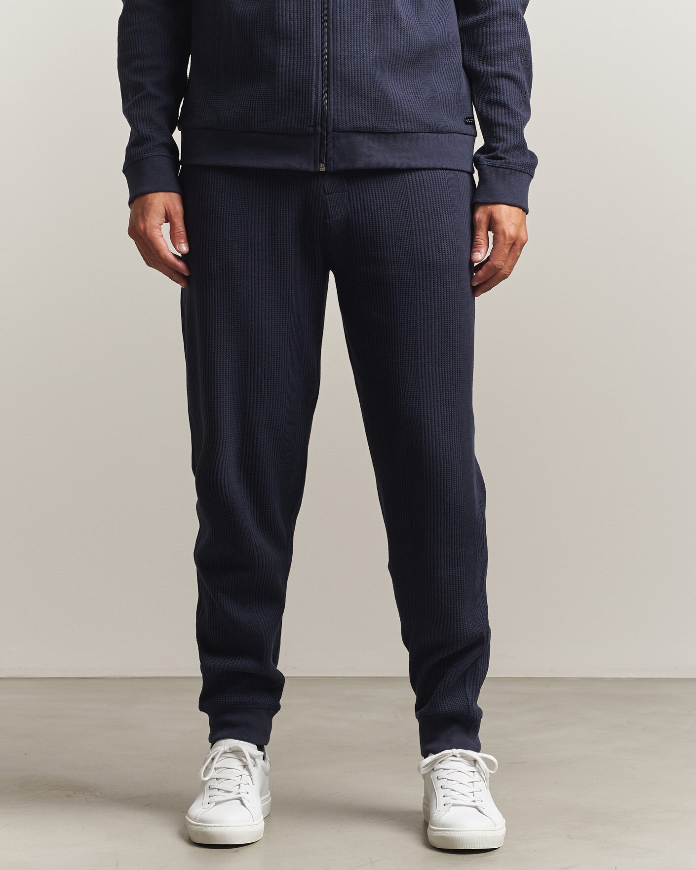 Homme | Pantalons | BOSS BLACK | Structured Loungewear Sweatpants Dark Blue
