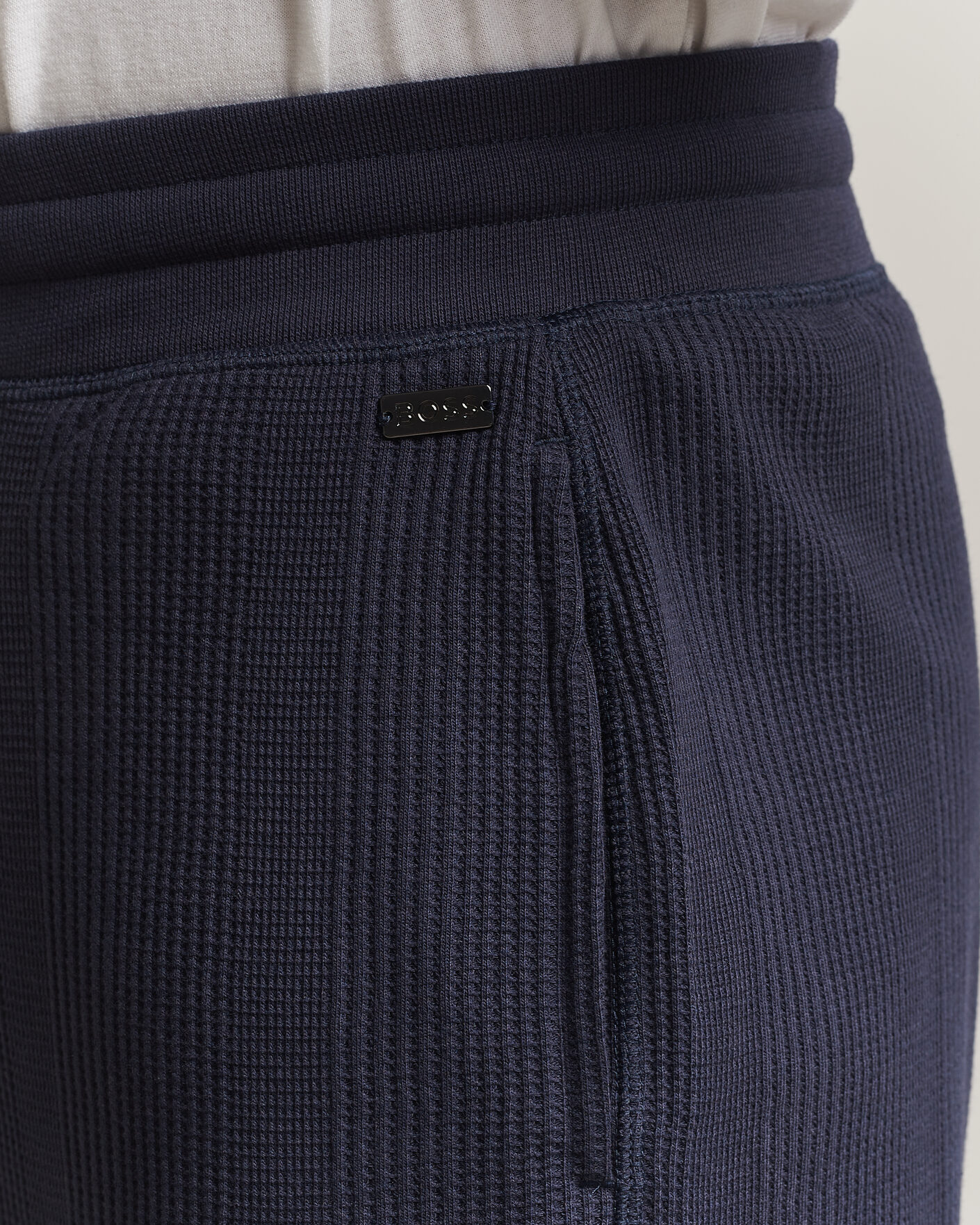 Homme | Pantalons | BOSS BLACK | Structured Loungewear Sweatpants Dark Blue