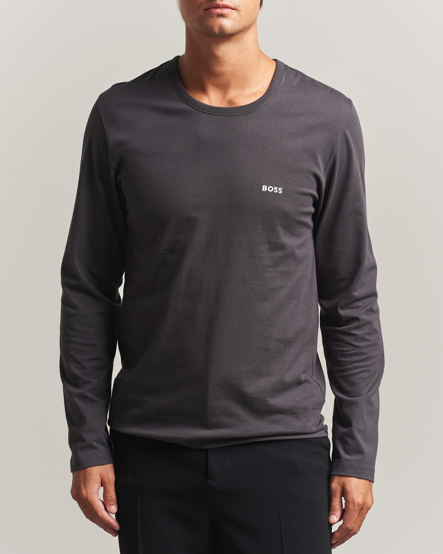Homme | T-shirts | BOSS BLACK | 3-Pack Long Sleeve T-Shirt Blue/Navy/Grey