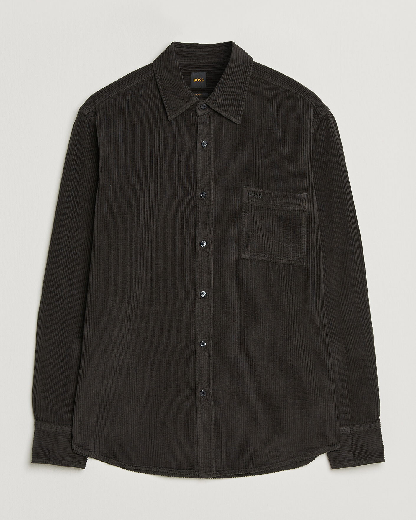 Heren | Overhemden | BOSS ORANGE | Relegant Corduroy Shirt Black