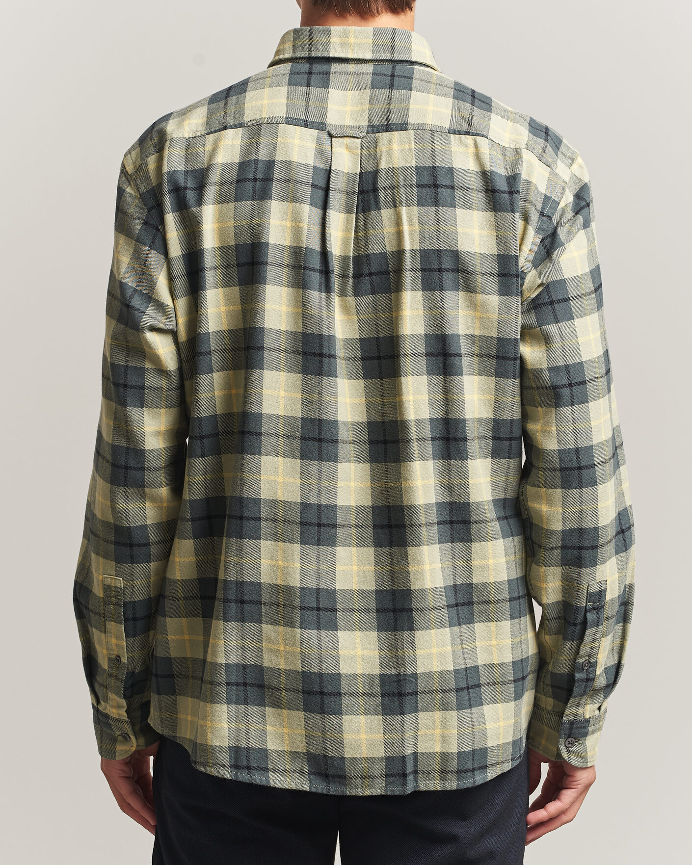 Homme | Chemises | BOSS ORANGE | Rickert Brushed Cotton Checked Shirt Open Green