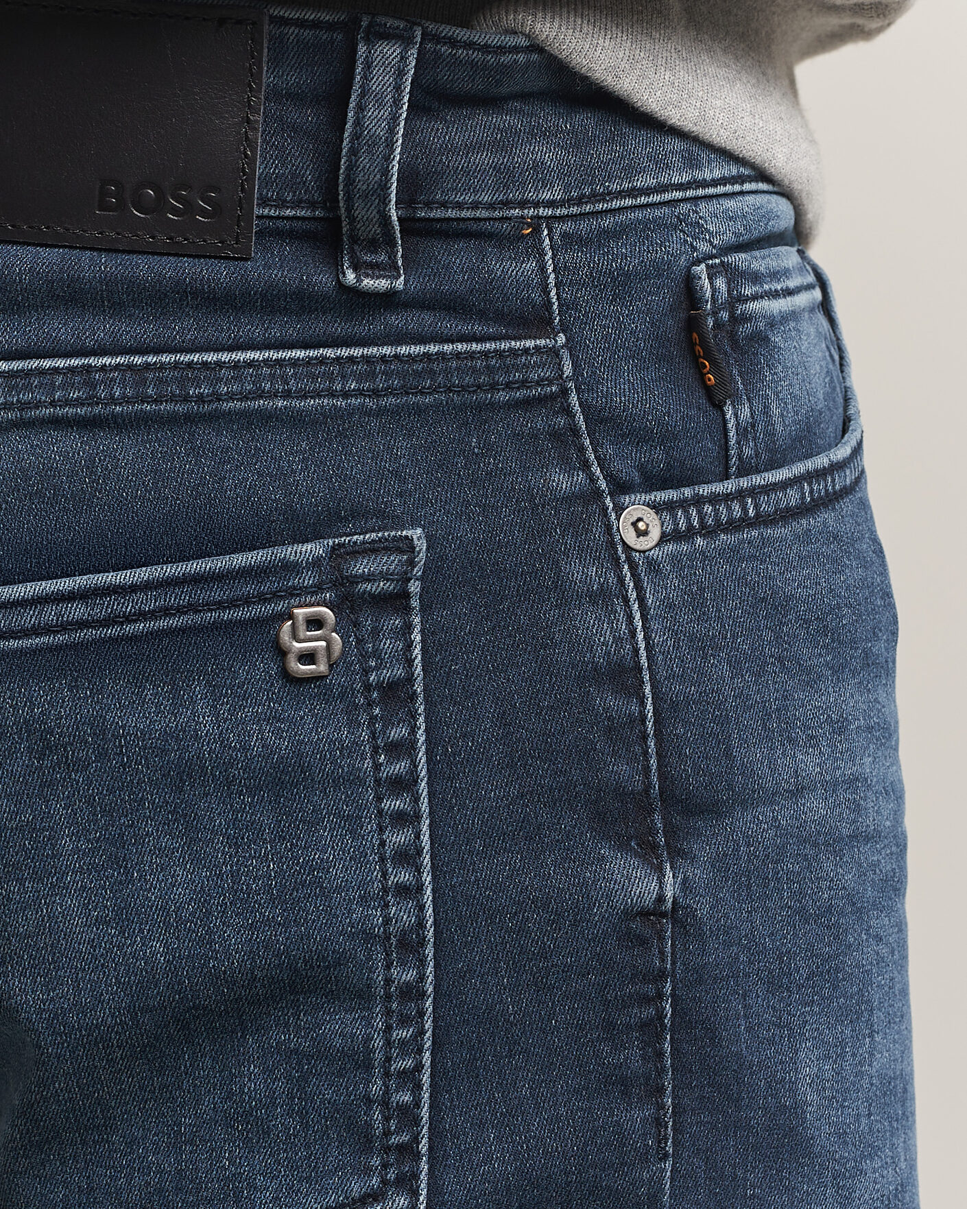 Heren | Jeans | BOSS ORANGE | Re.Maine Regular Fit Jeans Navy