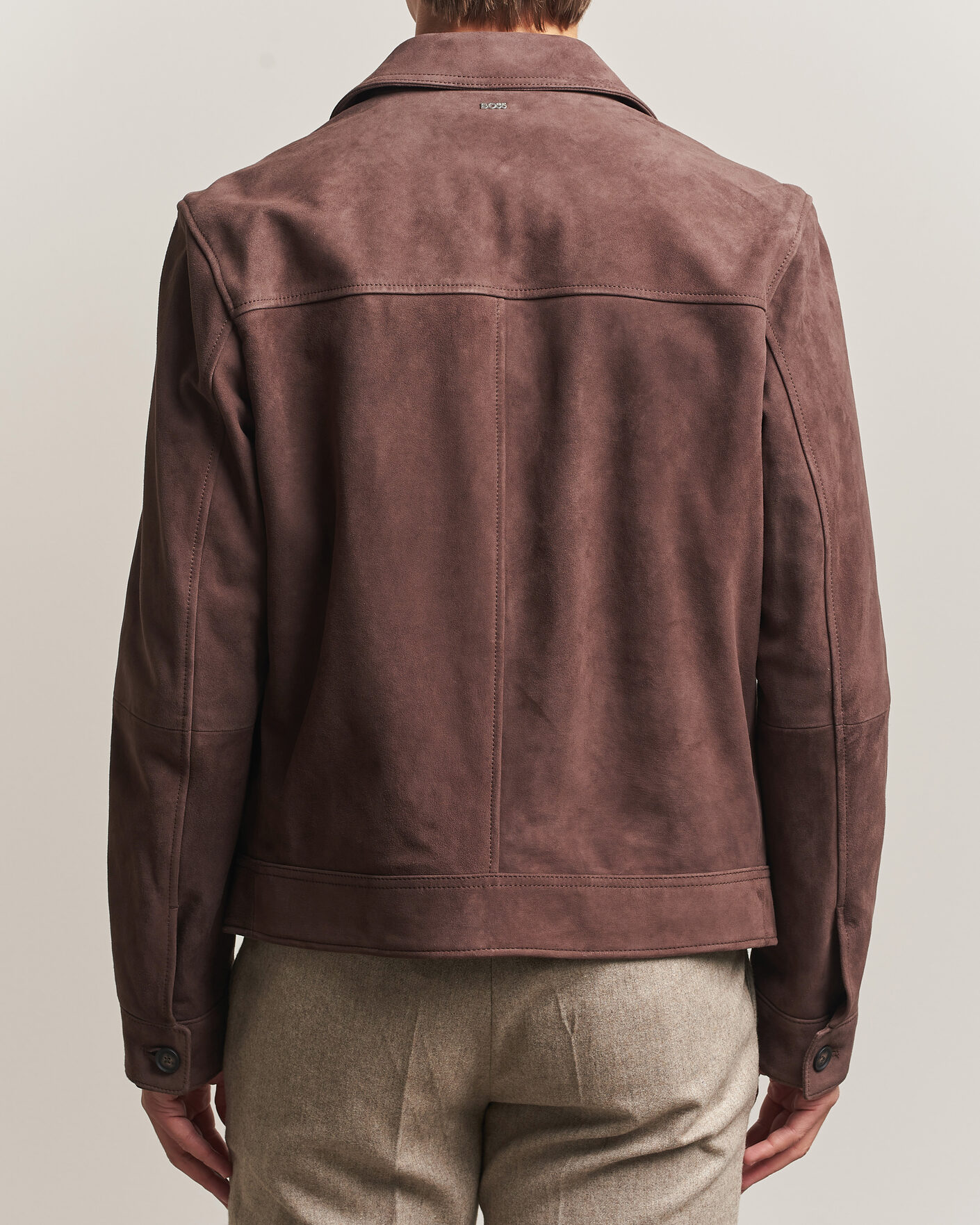 Heren | Jassen | BOSS BLACK | Malbano Suede Jacket Dark Brown