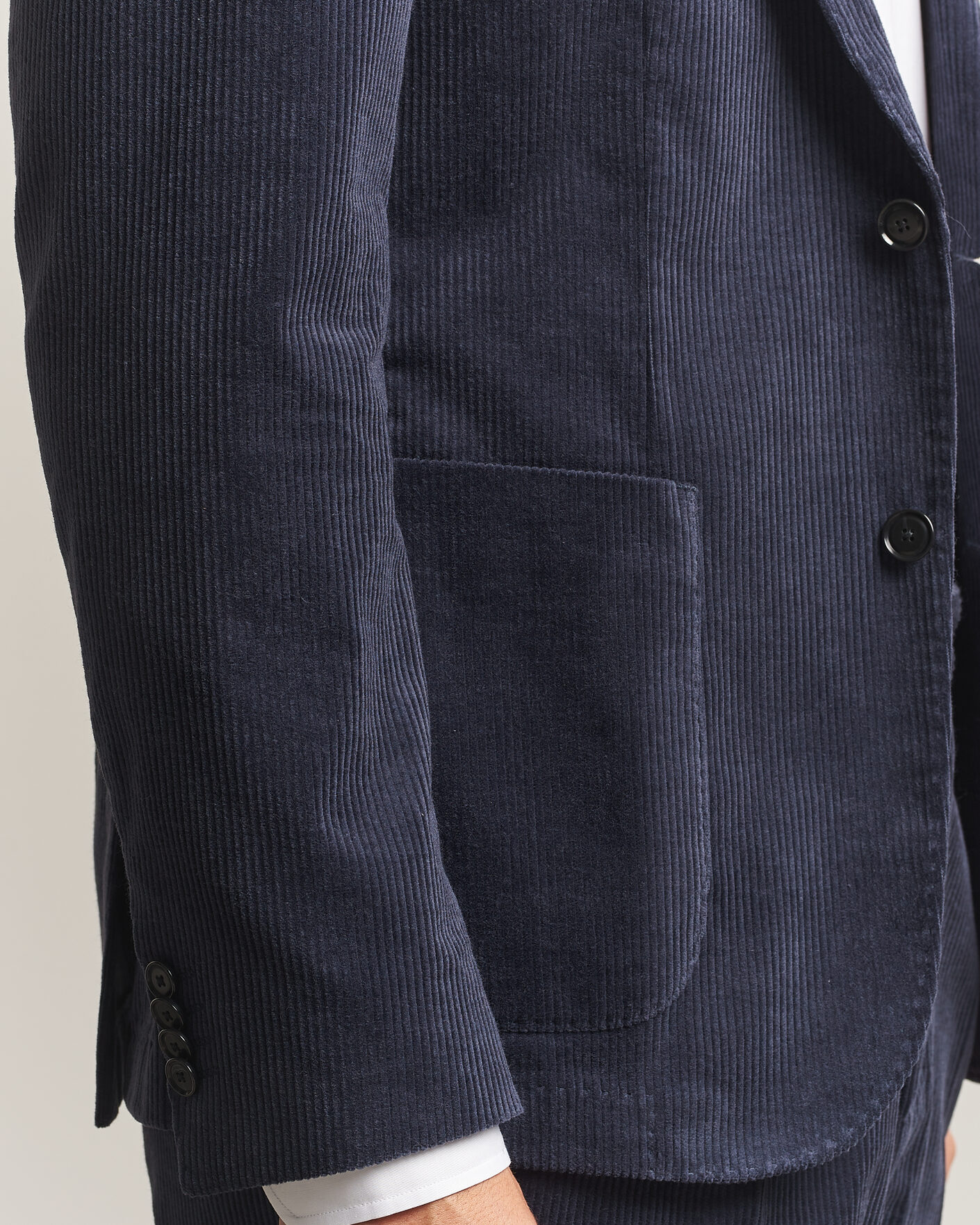 Homme | Blazers | BOSS BLACK | Hanry Corduroy Suit Blazer Open Blue