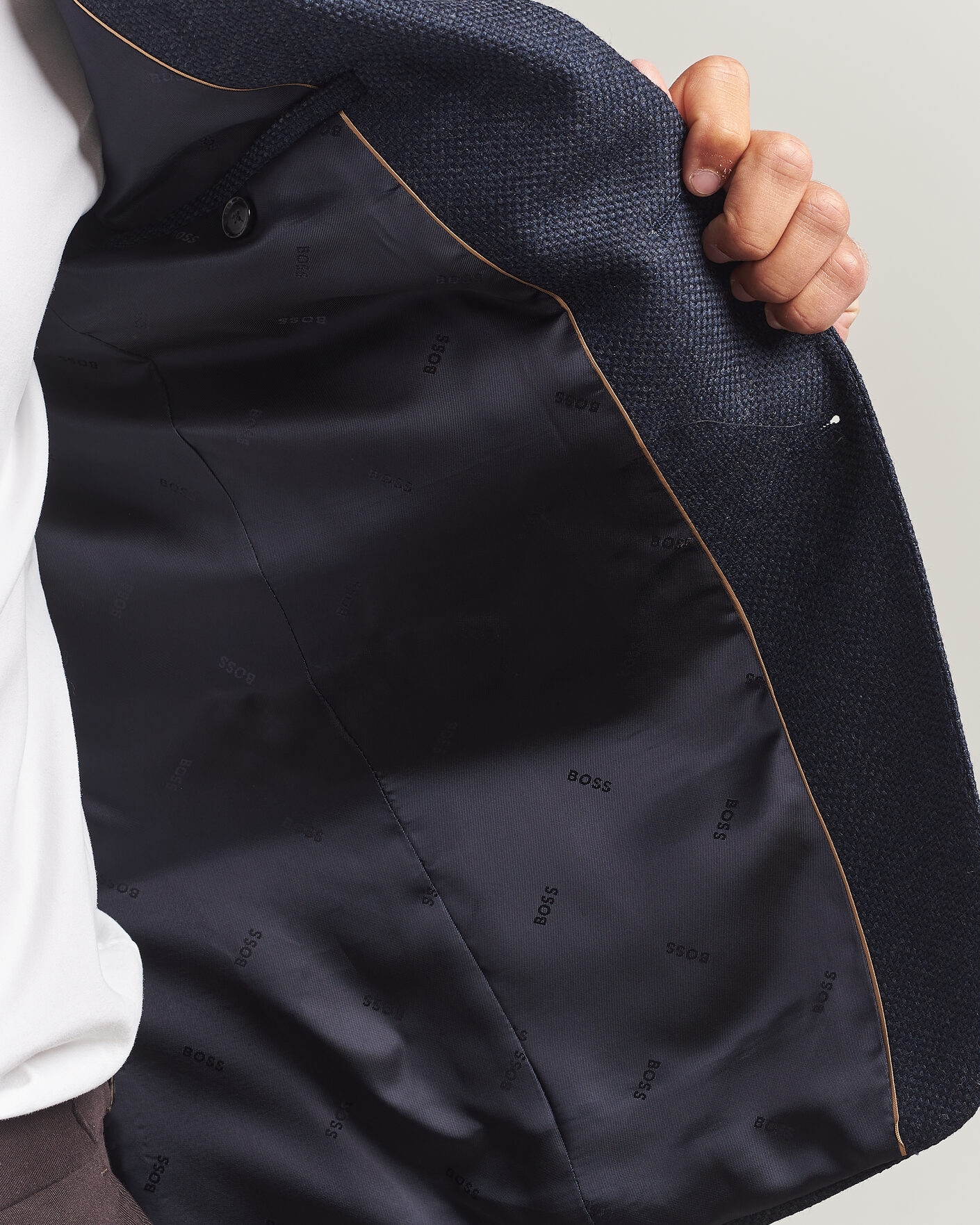 Heren | Blazers | BOSS BLACK | Hutson Wool Patch Pocket Blazer Dark Blue