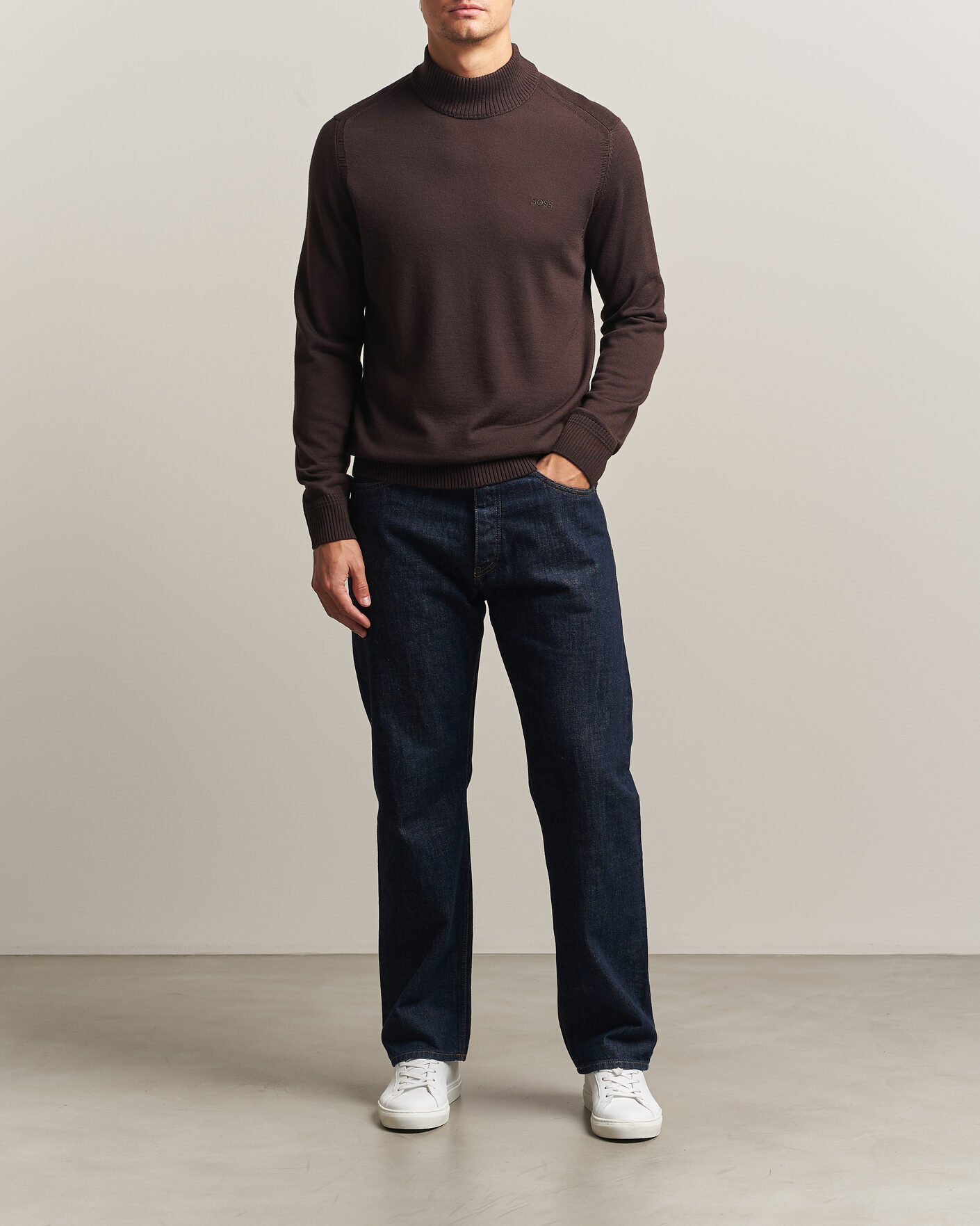 Homme | Pulls Et Tricots | BOSS ORANGE | Avac Knitted Turtleneck Dark Brown