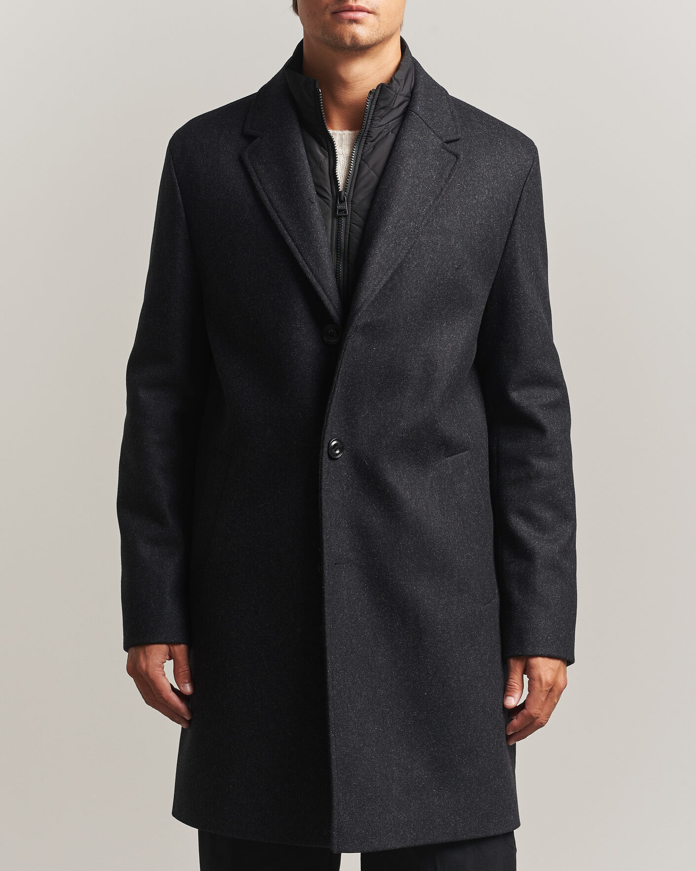 Homme | Manteaux Et Vestes | HUGO | Milogan Bib Coat Black
