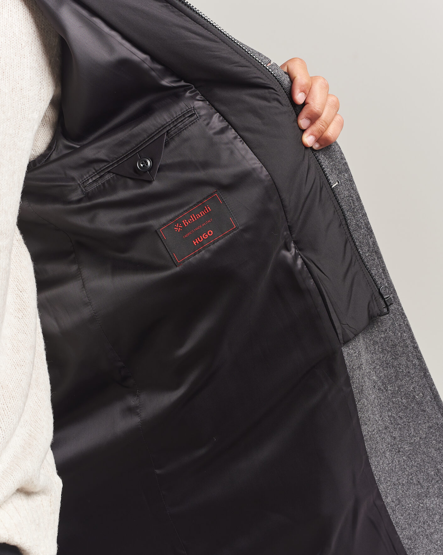 Heren | Jassen | HUGO | Milogan Bib Coat Dark Grey