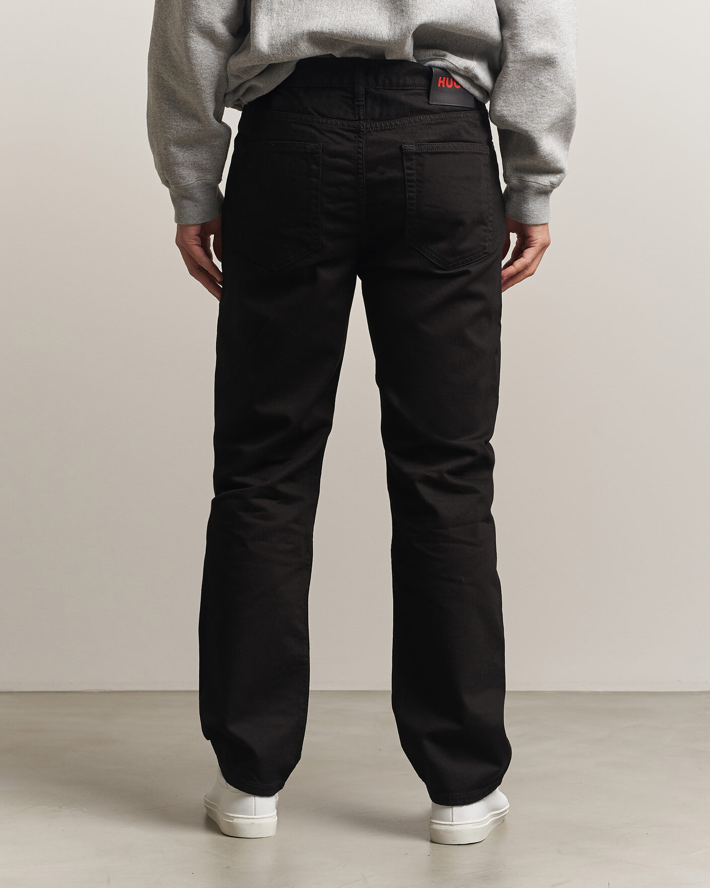 Heren | Jeans | HUGO | 840 Regular Fit Jeans Black