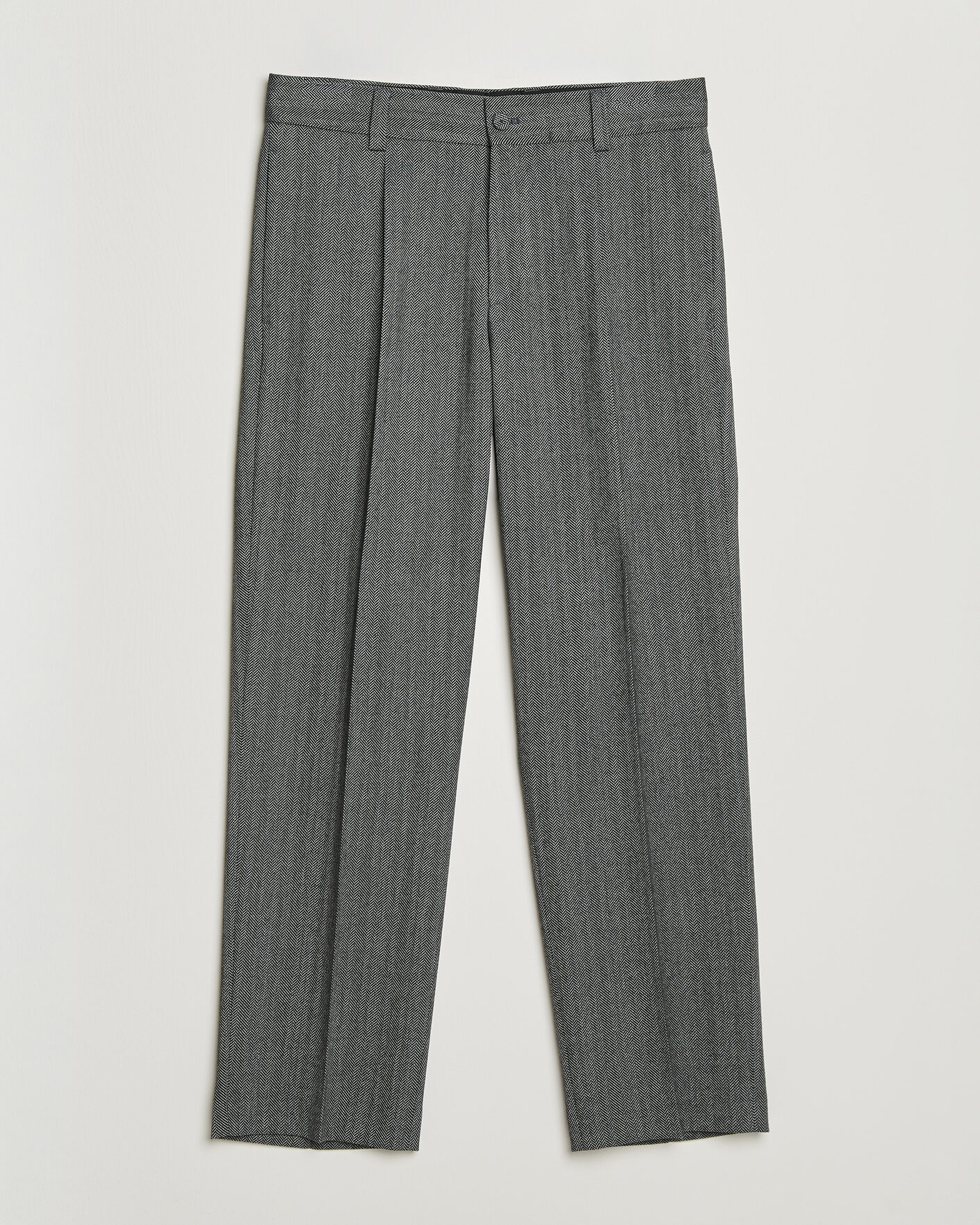 Homme | Pantalons | HUGO | Flips Herringbone Suit Trousers Dark Grey