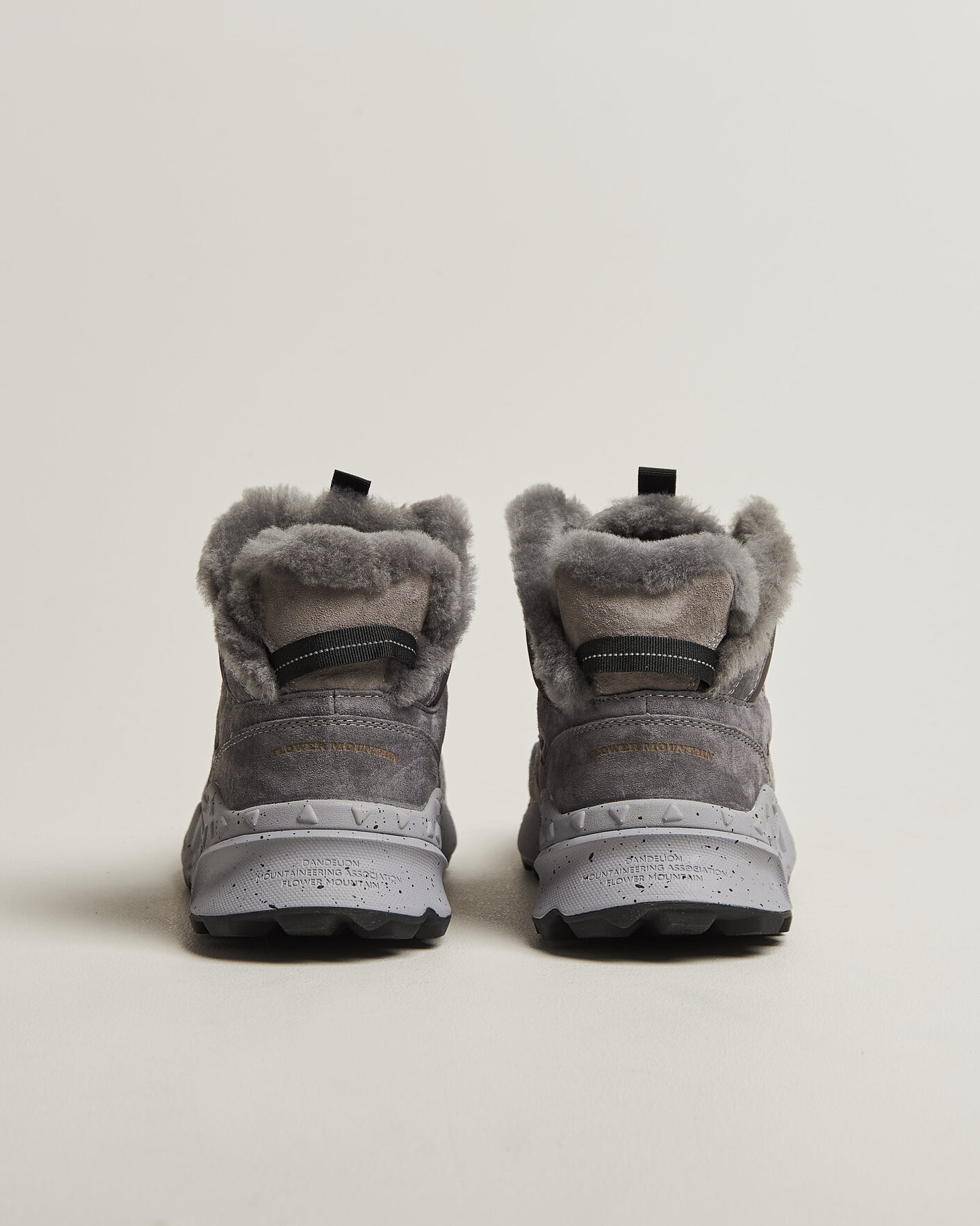 Homme | Baskets | Flower Mountain | Yamano 3 Mid Suede/Sherling Sneaker Grey