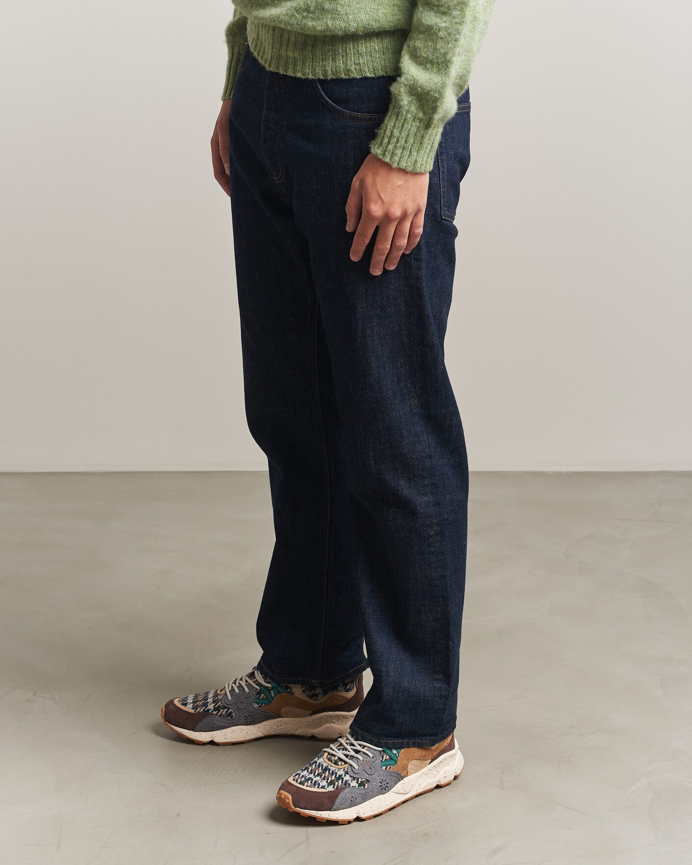Homme | Baskets | Flower Mountain | Yamano 3 Suede/Houndstooth Sneaker Multi