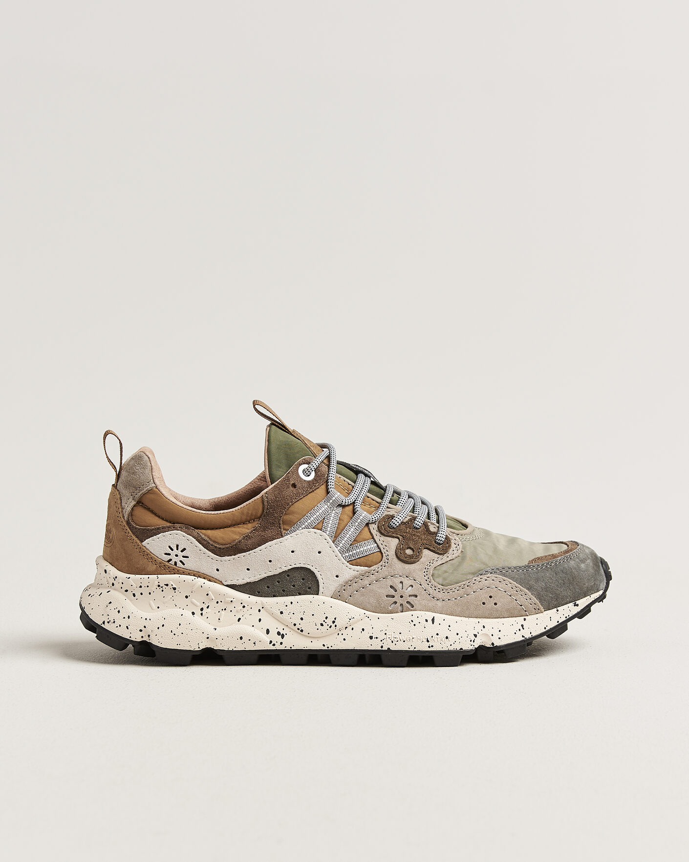 Heren | Sneakers | Flower Mountain | Yamano 3 Suede/Nylon Sneaker Grey/Onion