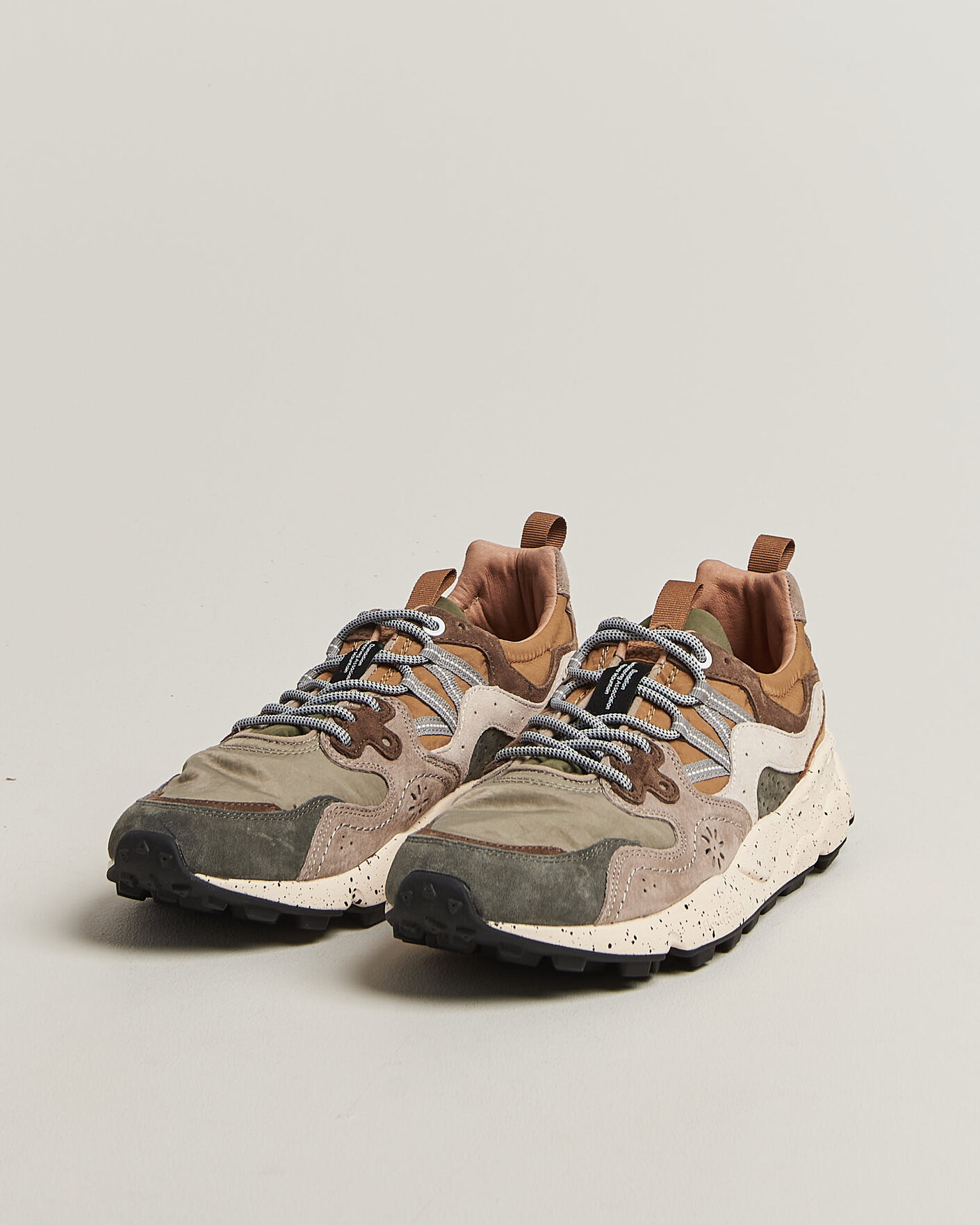 Homme | Baskets | Flower Mountain | Yamano 3 Suede/Nylon Sneaker Grey/Onion