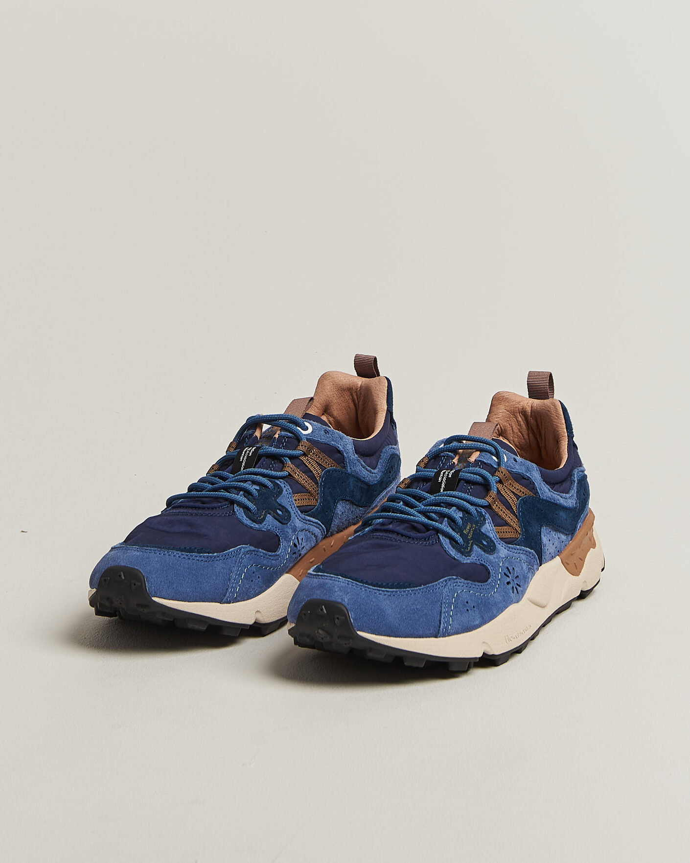 Homme | Baskets | Flower Mountain | Yamano 3 Suede/Nylon Sneaker Navy/Blue