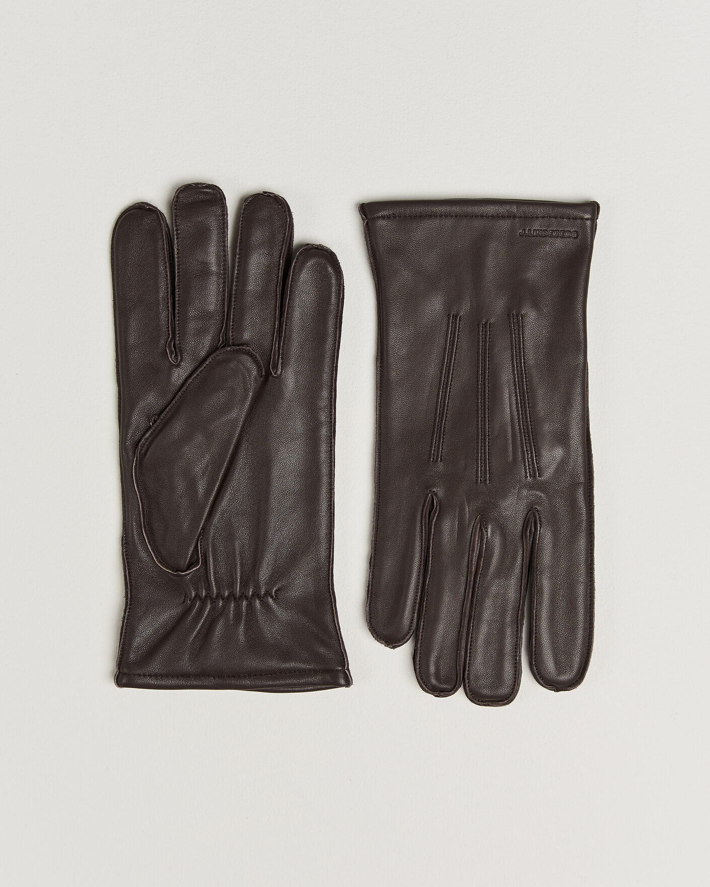 Homme | Gants | J.Lindeberg | Milo Leather Glove Seal Brown