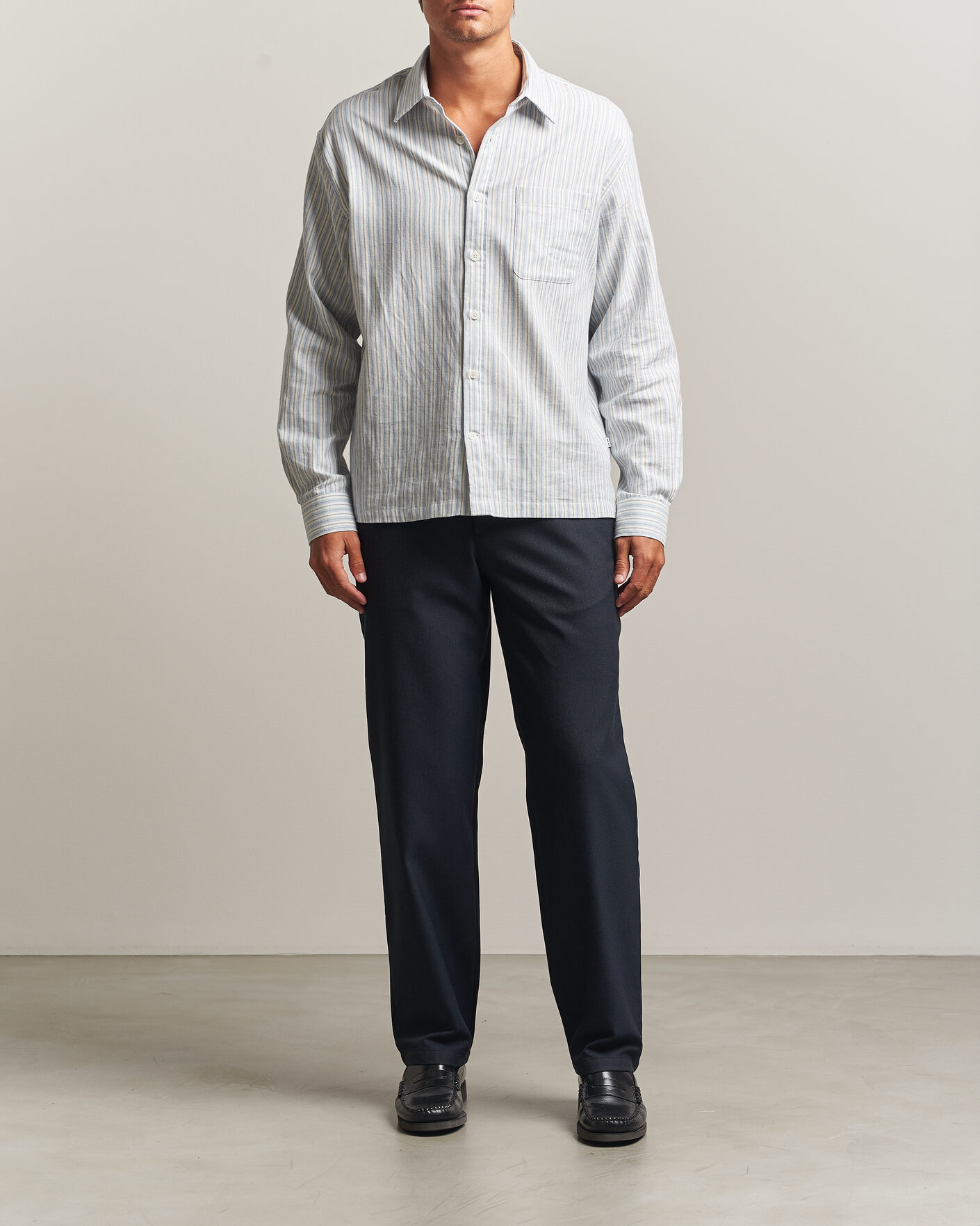 Homme | Pantalons | J.Lindeberg | Logan Brushed Twill Pants JL Navy