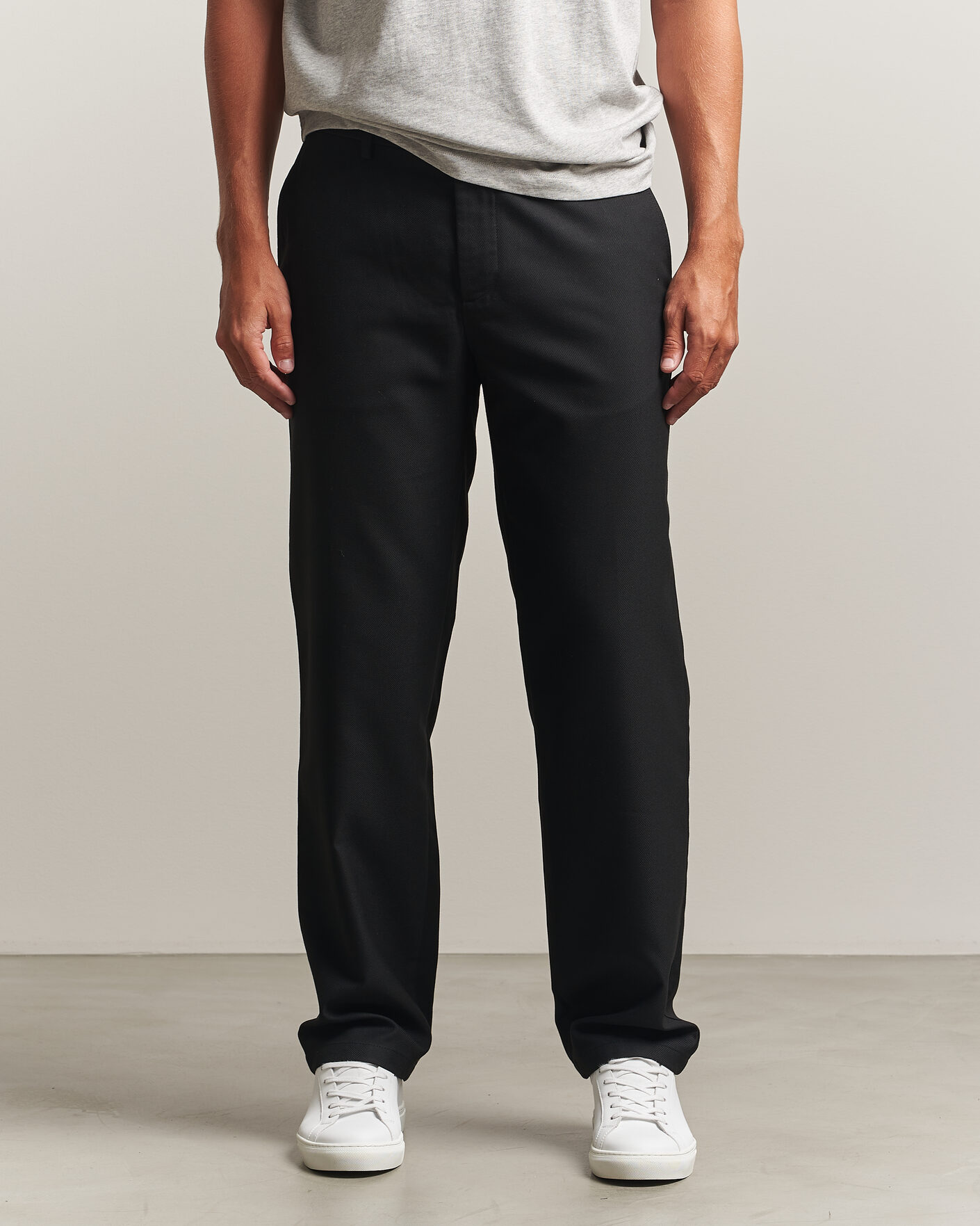 Heren | Broeken | J.Lindeberg | Logan Brushed Twill Pants Black
