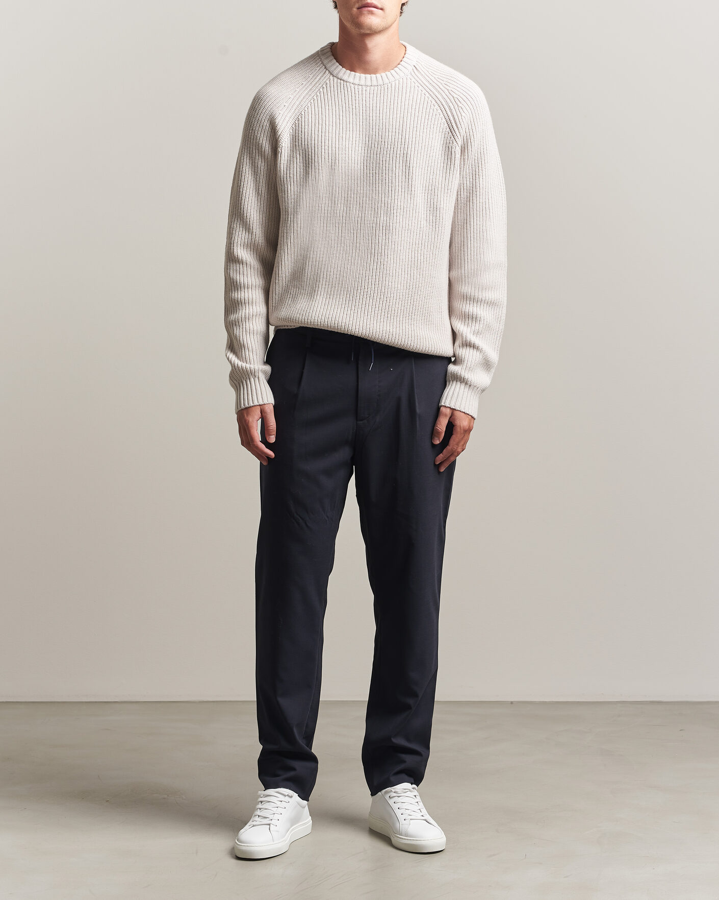 Homme | Pantalons | J.Lindeberg | Harris Stretch Wool Pants JL Navy