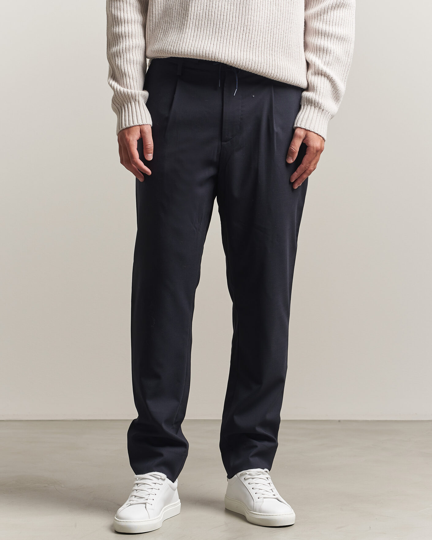 Homme | Pantalons | J.Lindeberg | Harris Stretch Wool Pants JL Navy