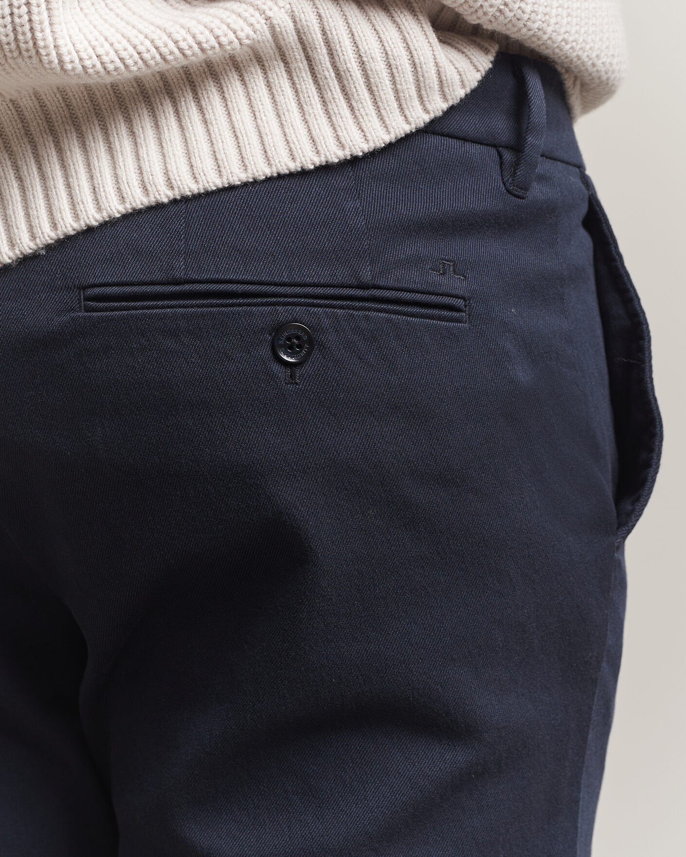 Heren | Broeken | J.Lindeberg | Chase Stretch Flannel Trousers JL Navy