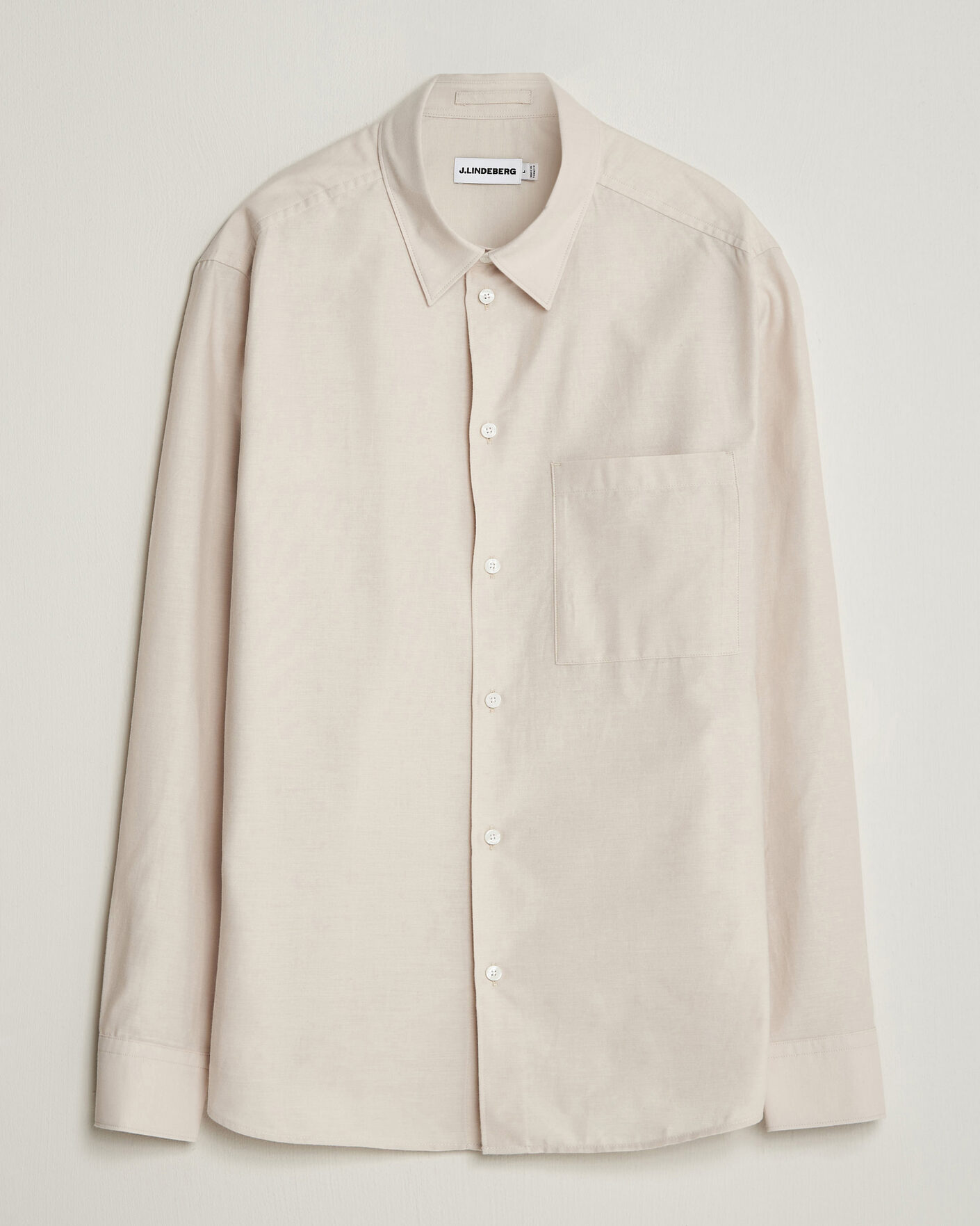 Heren | Overhemden | J.Lindeberg | Marlon Flannel Shirt Moonbeam