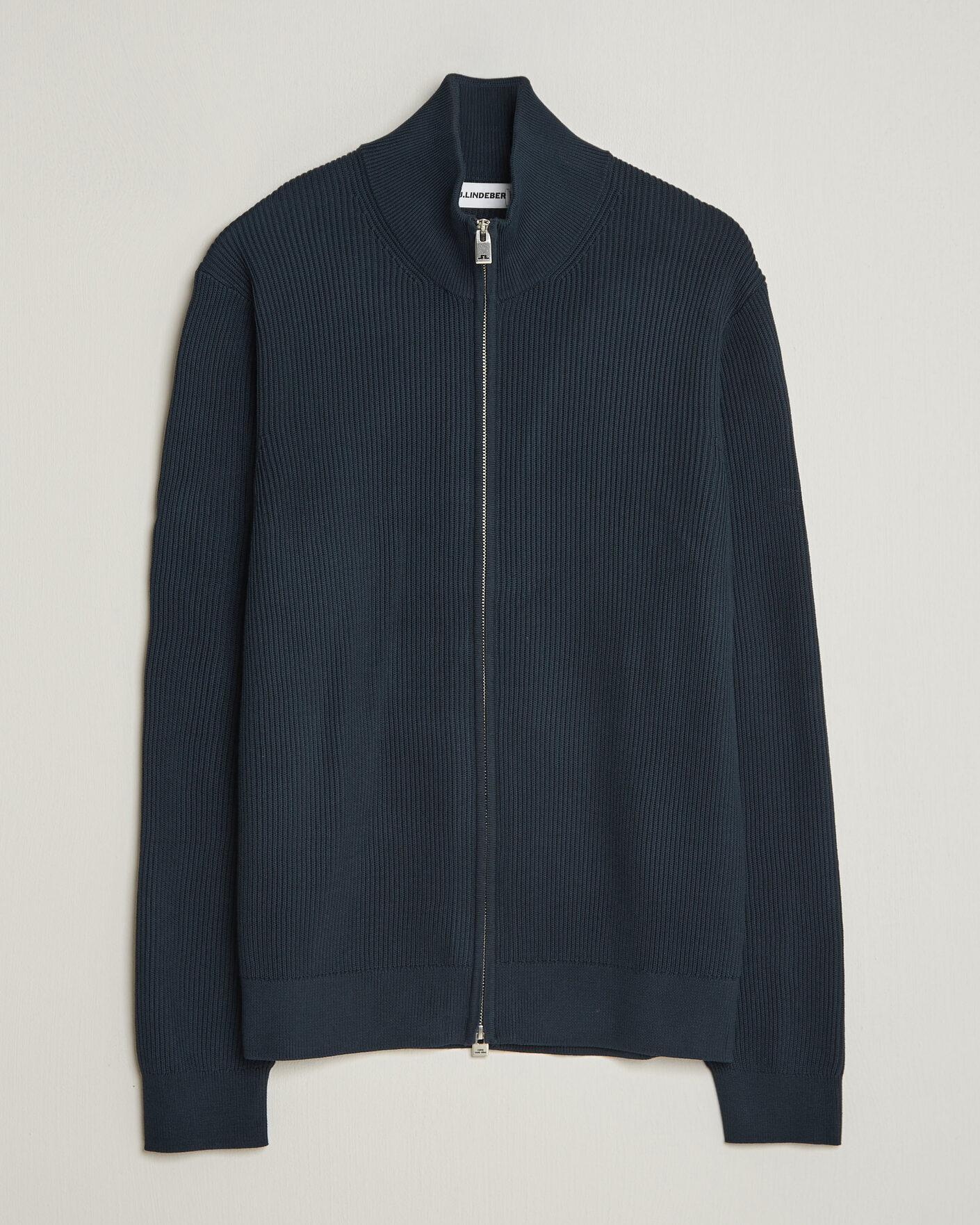 Heren | Truien | J.Lindeberg | Alexis Cotton Full Zip JL Navy